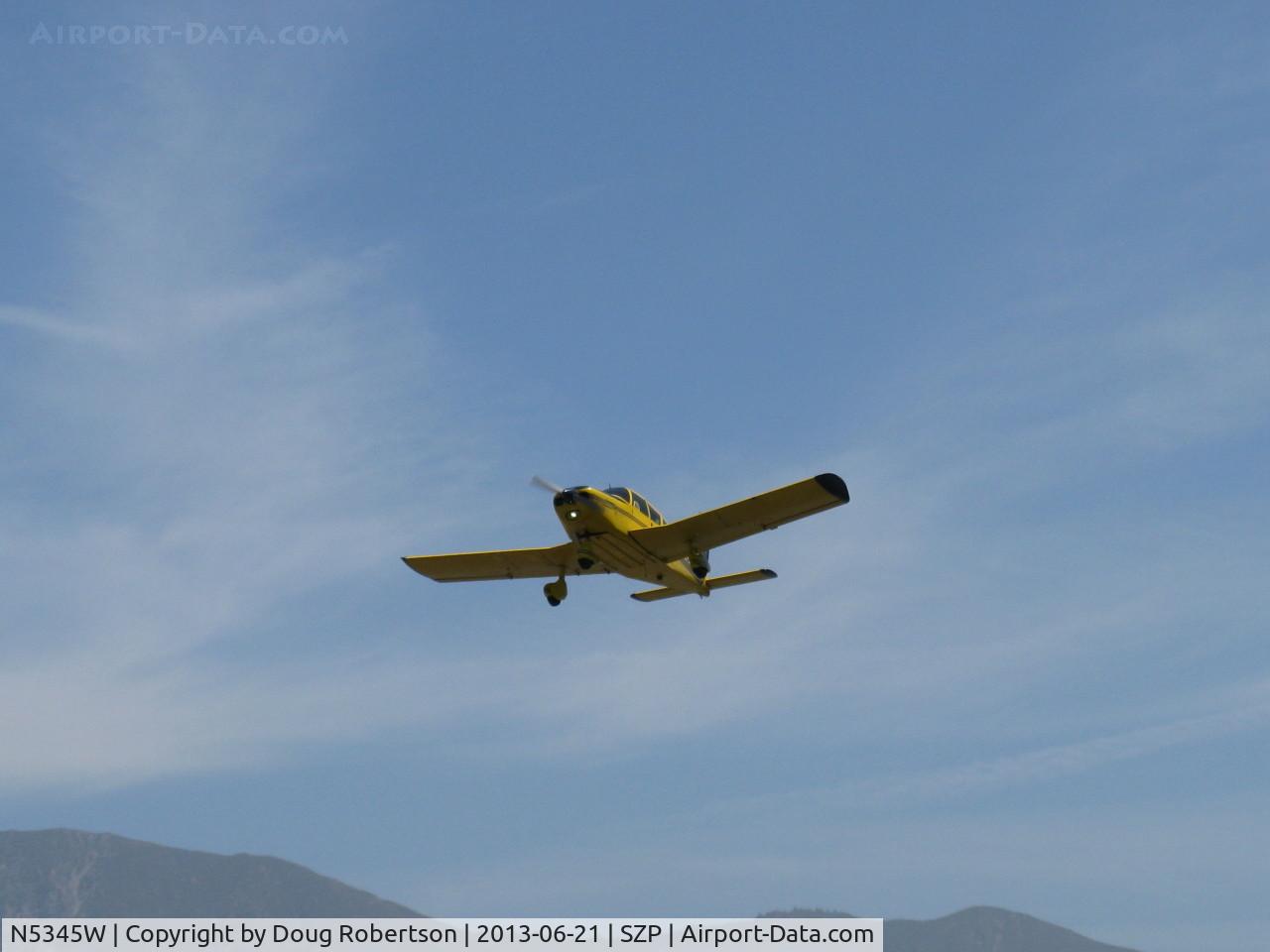N5345W, 1962 Piper PA-28 C/N 28-404, 1962 Piper PA-28-150 CHEROKEE, Lycoming O-320-E2A 150 Hp, takeoff climb Rwy 22