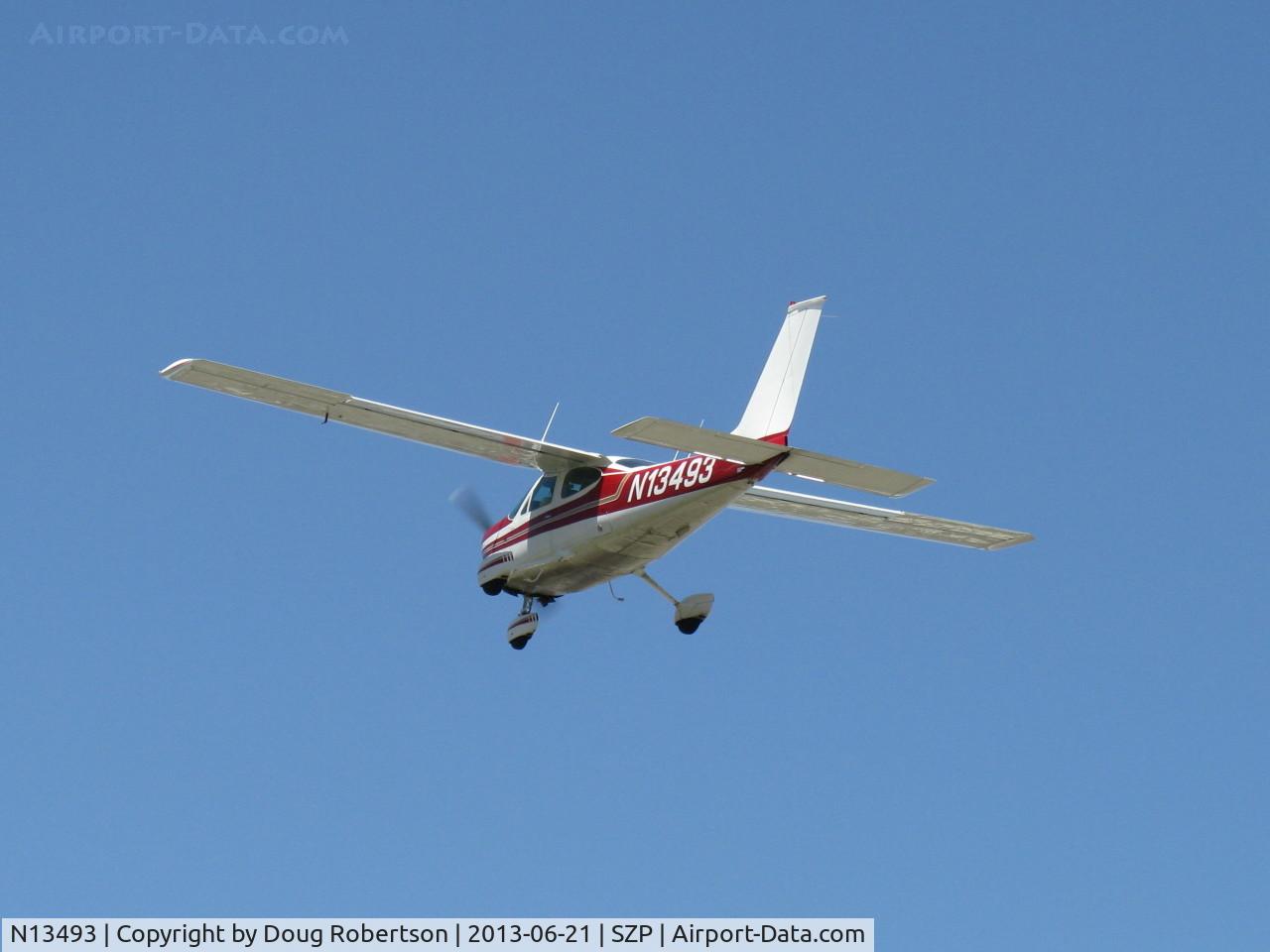 N13493, 1976 Cessna 177B Cardinal C/N 17702427, 1976 Cessna 177B CARDINAL II, Lycoming O&VO-360 180 Hp, takeoff climb Rwy 22