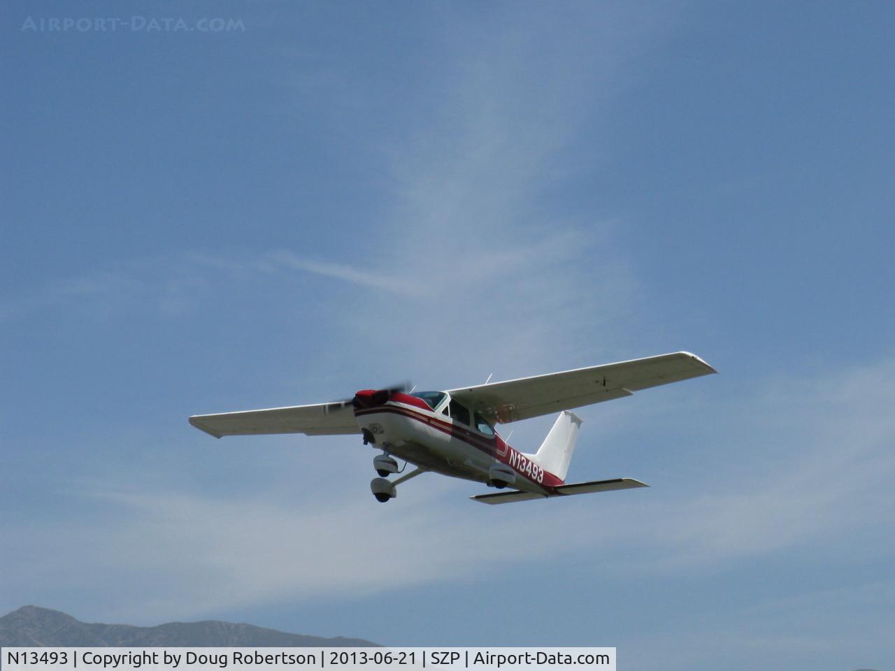 N13493, 1976 Cessna 177B Cardinal C/N 17702427, 1976 Cessna 177B CARDINAL II, LYcoming O&VO-360 180 Hp, takeoff climb Rwy 22