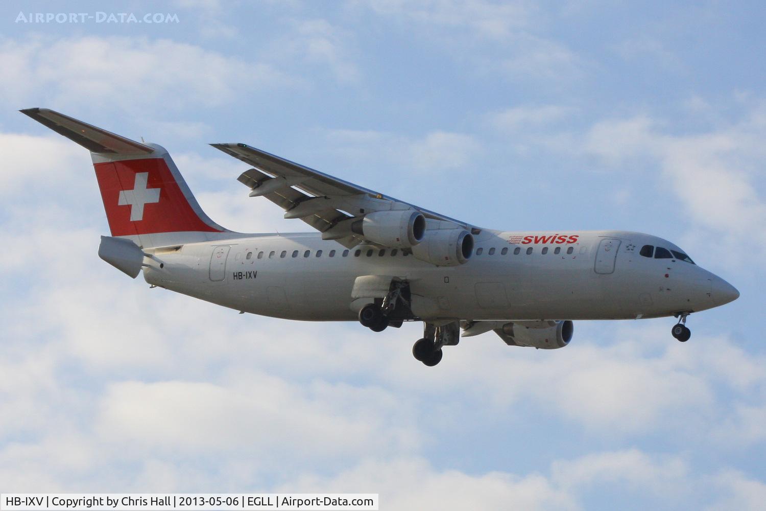 HB-IXV, 1995 British Aerospace Avro 146-RJ100 C/N E3274, Swiss European Airlines