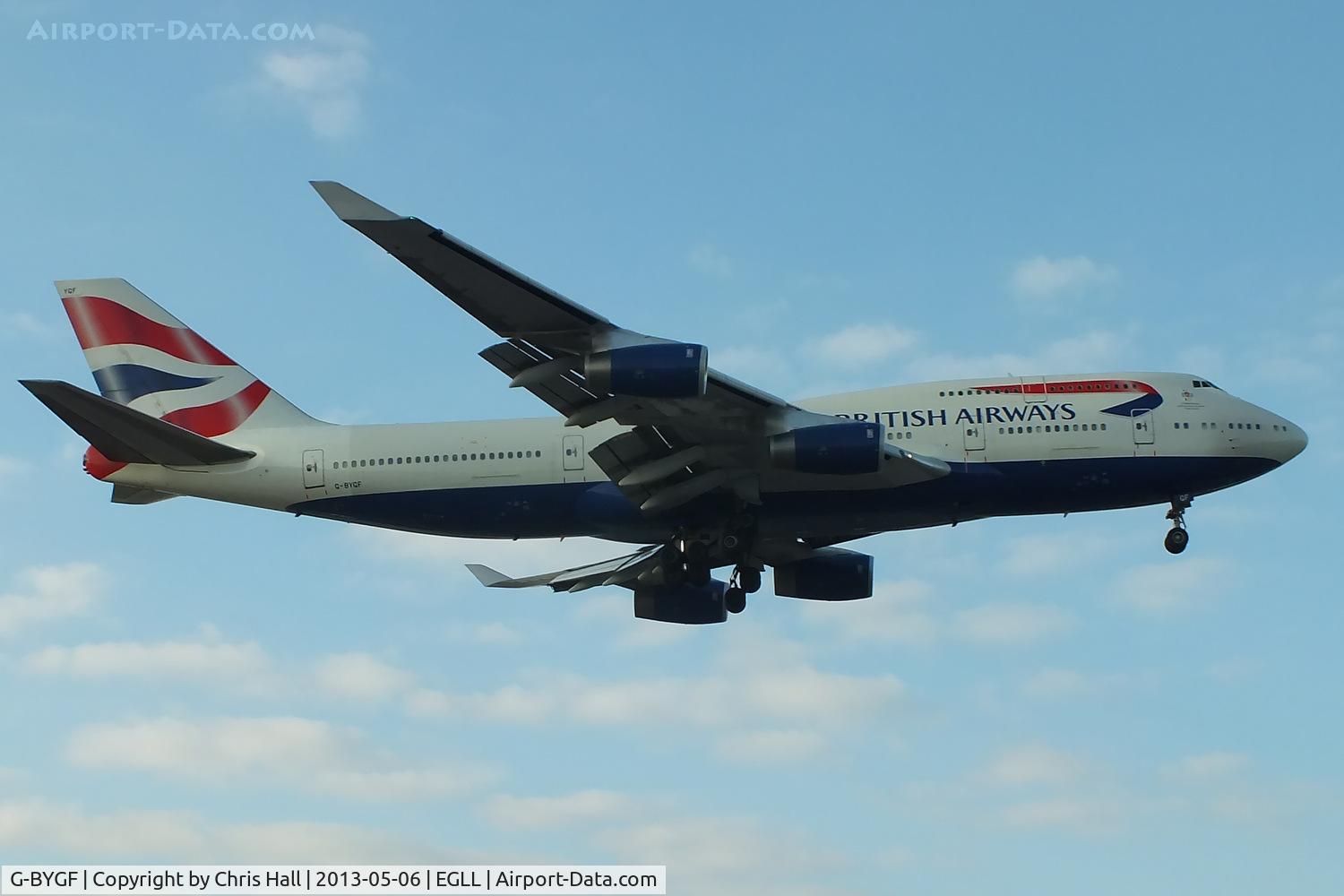 G-BYGF, 1999 Boeing 747-436 C/N 25824, British Airways