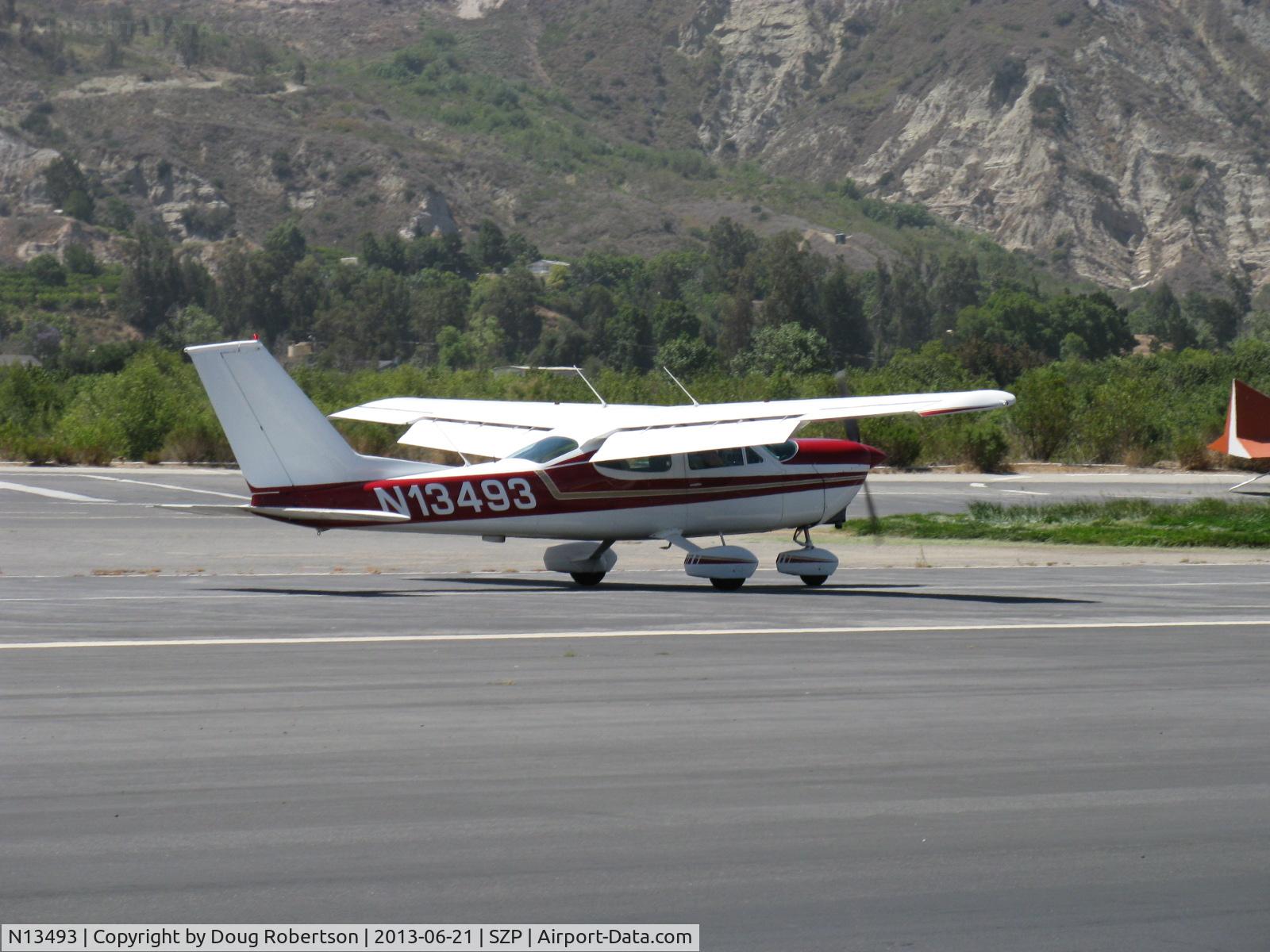 N13493, 1976 Cessna 177B Cardinal C/N 17702427, 1976 Cessna 177B CARDINAL II, Lycoming O&VO-360 180 Hp, landing roll Rwy 22