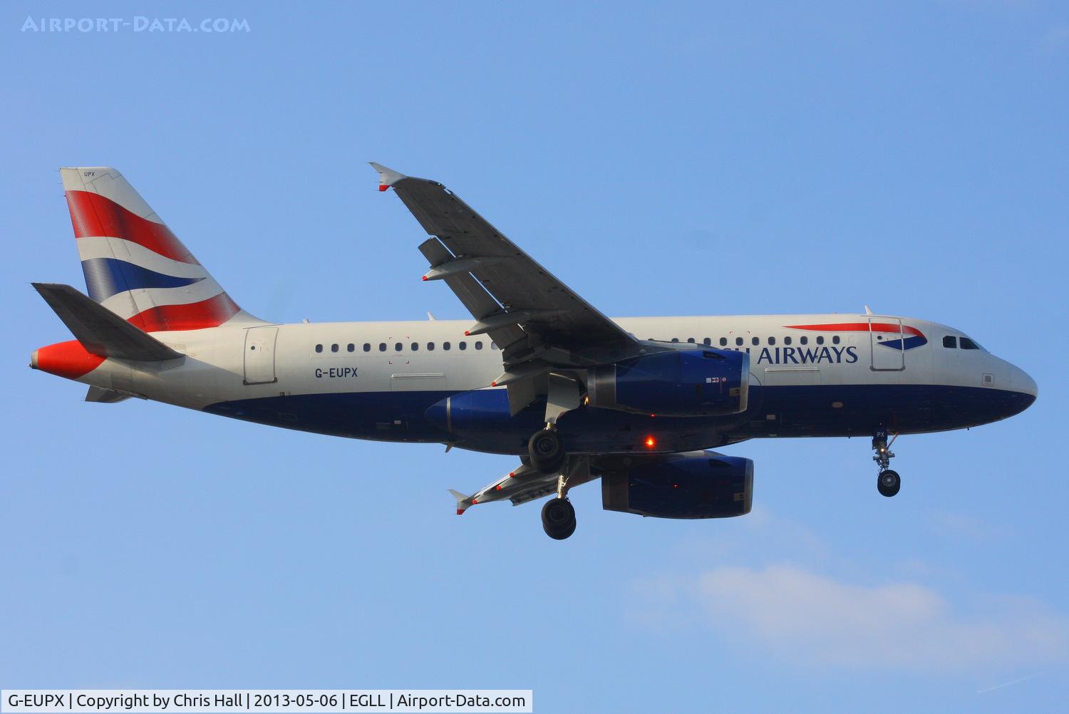 G-EUPX, 2001 Airbus A319-131 C/N 1445, British Airways