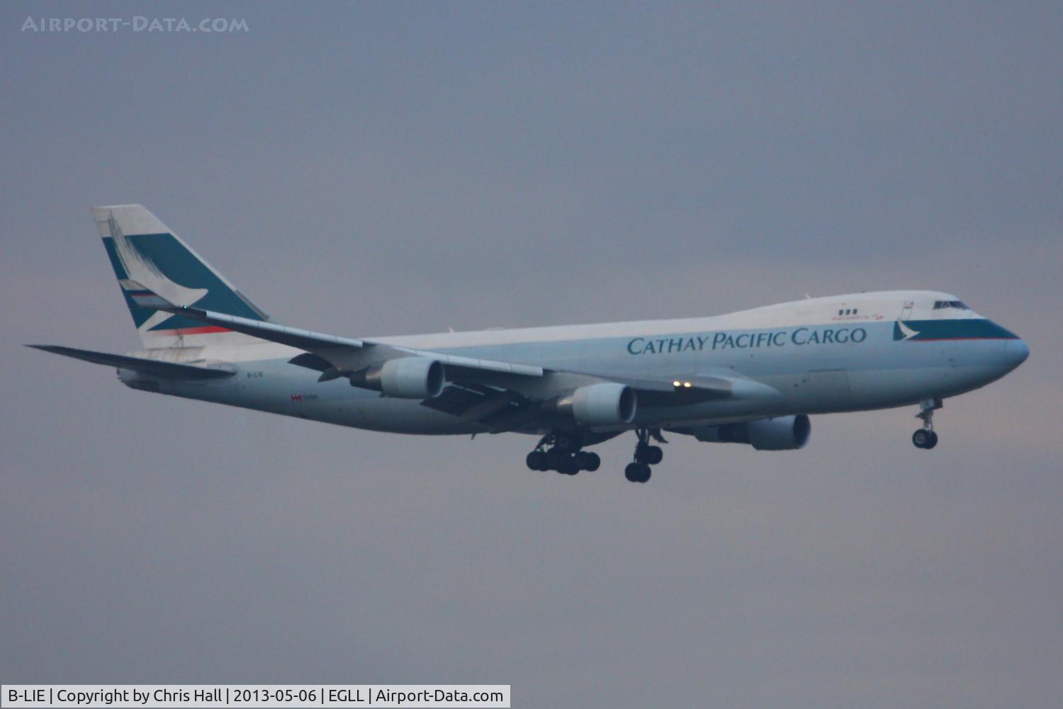 B-LIE, 2009 Boeing 747-467ERF C/N 36870, Cathay Pacific
