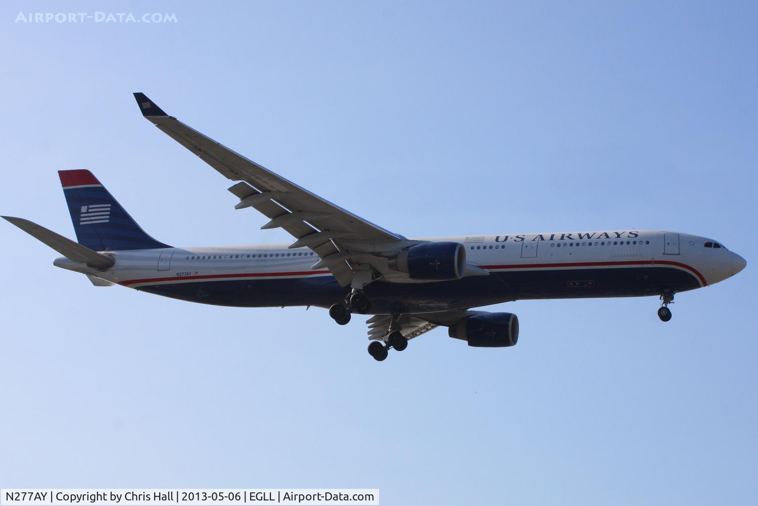 N277AY, 2001 Airbus A330-323 C/N 0380, US Airways