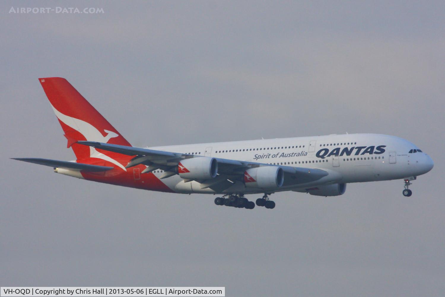 VH-OQD, 2008 Airbus A380-842 C/N 026, Qantas