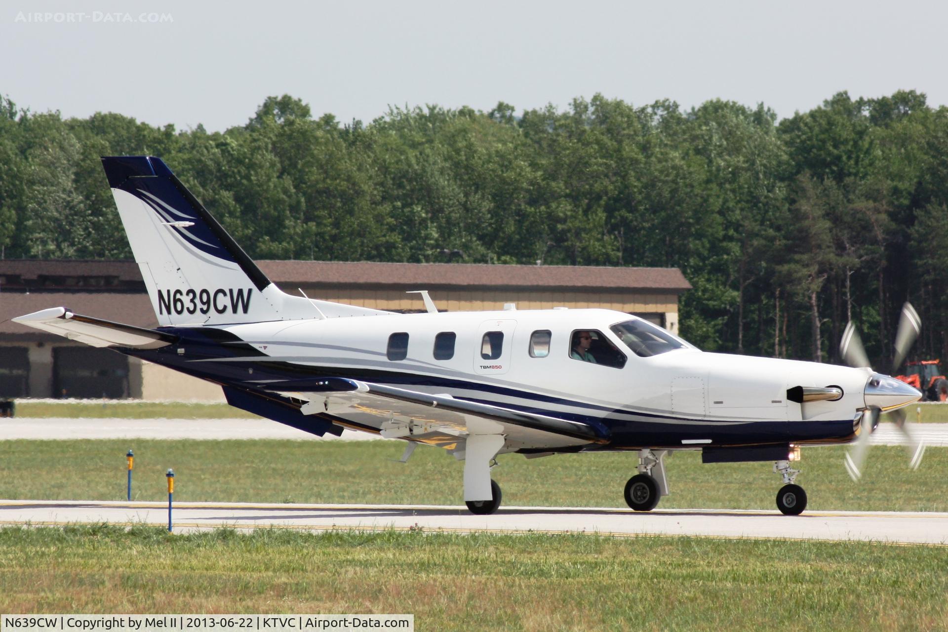N639CW, 2012 Socata TBM-700 C/N 639, KTVC-KDAY - Taxi For Departure RWY 10