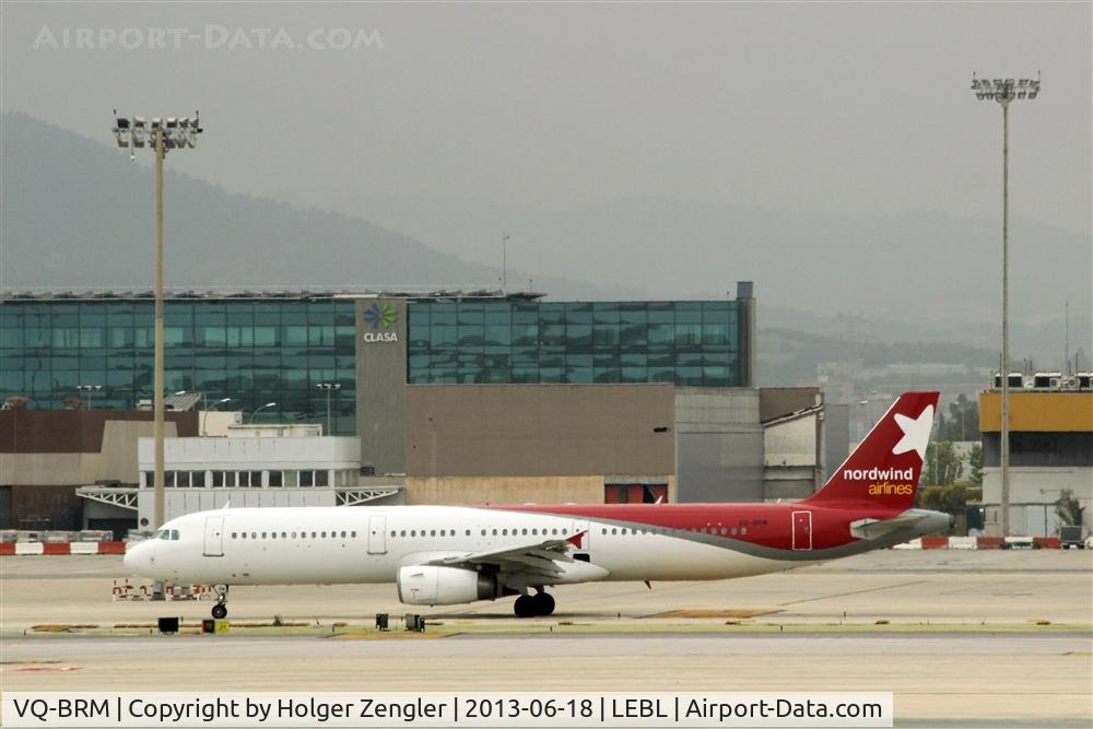 VQ-BRM, 2000 Airbus A321-231 C/N 1276, A special parcel carrier on taxi to rwy 07R....