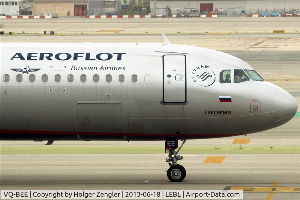 VQ-BEE, 2009 Airbus A321-211 C/N 4099, Ivan Mikhaylovich Sechenov (1829 - 1905), Physiologist.