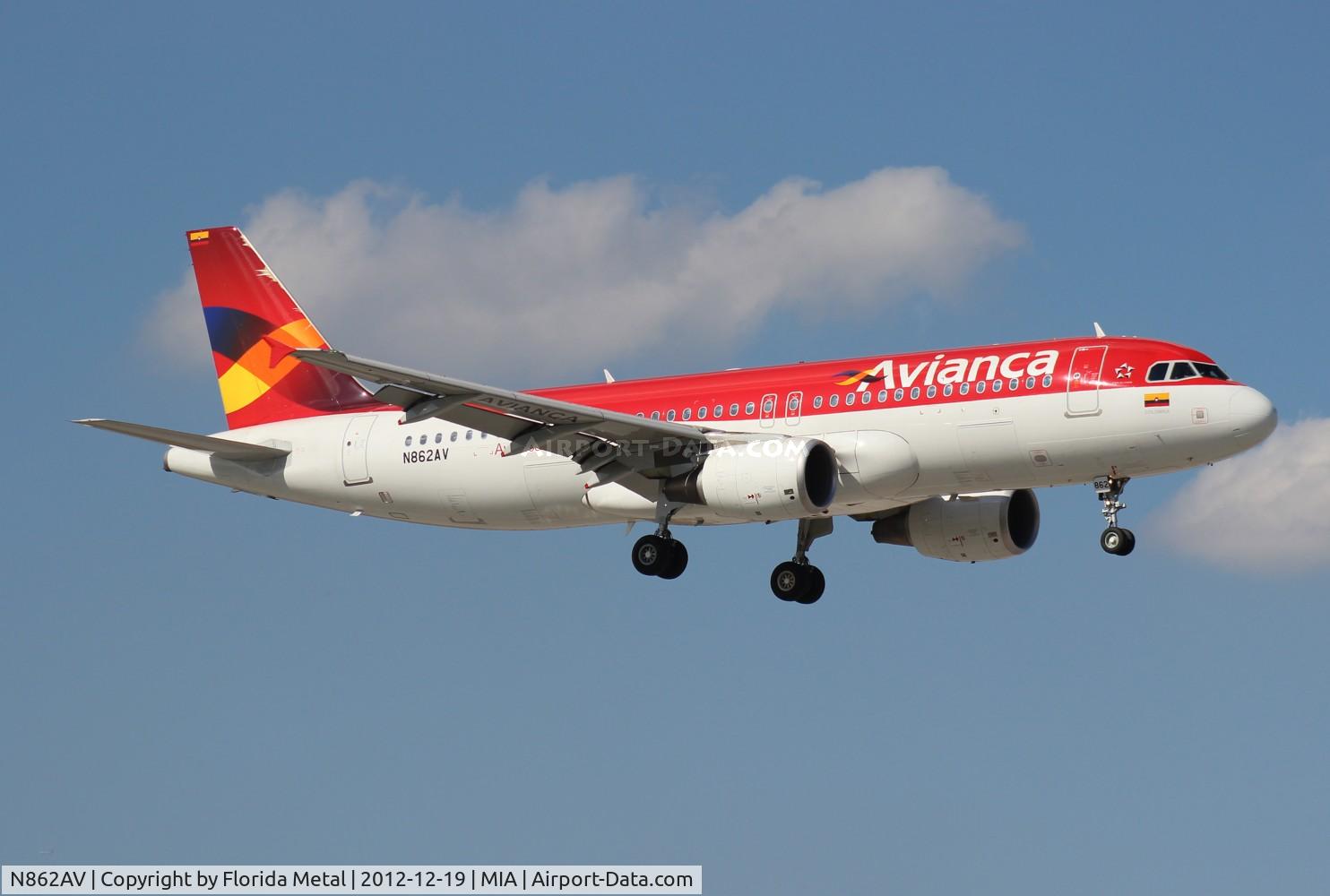 N862AV, 2011 Airbus A320-214 C/N 4862, Avianca A320