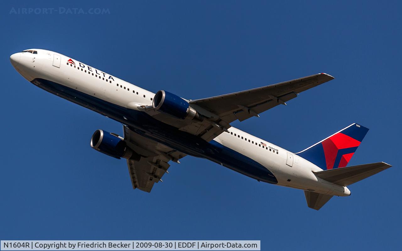 N1604R, 1999 Boeing 767-332 C/N 30180, departure from Frankfurt