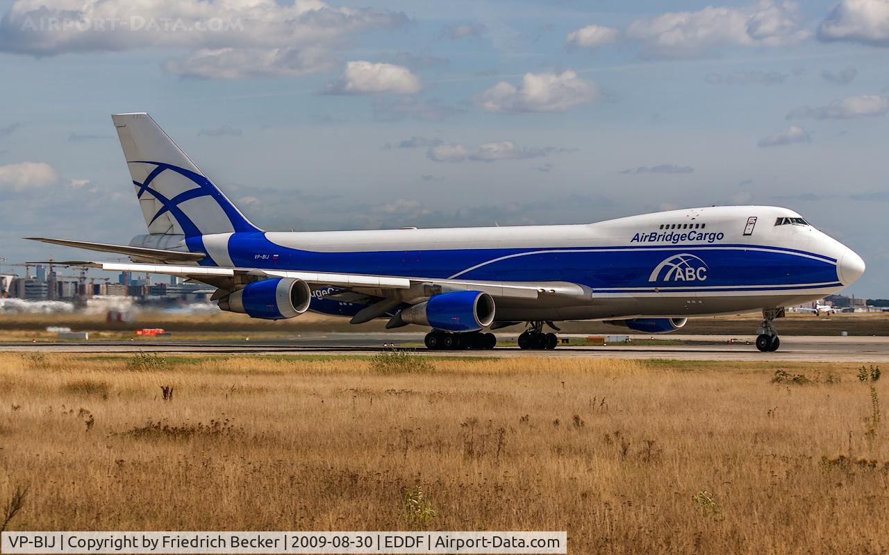 VP-BIJ, 1991 Boeing 747-281F/SCD C/N 25171, departure from Frankfurt