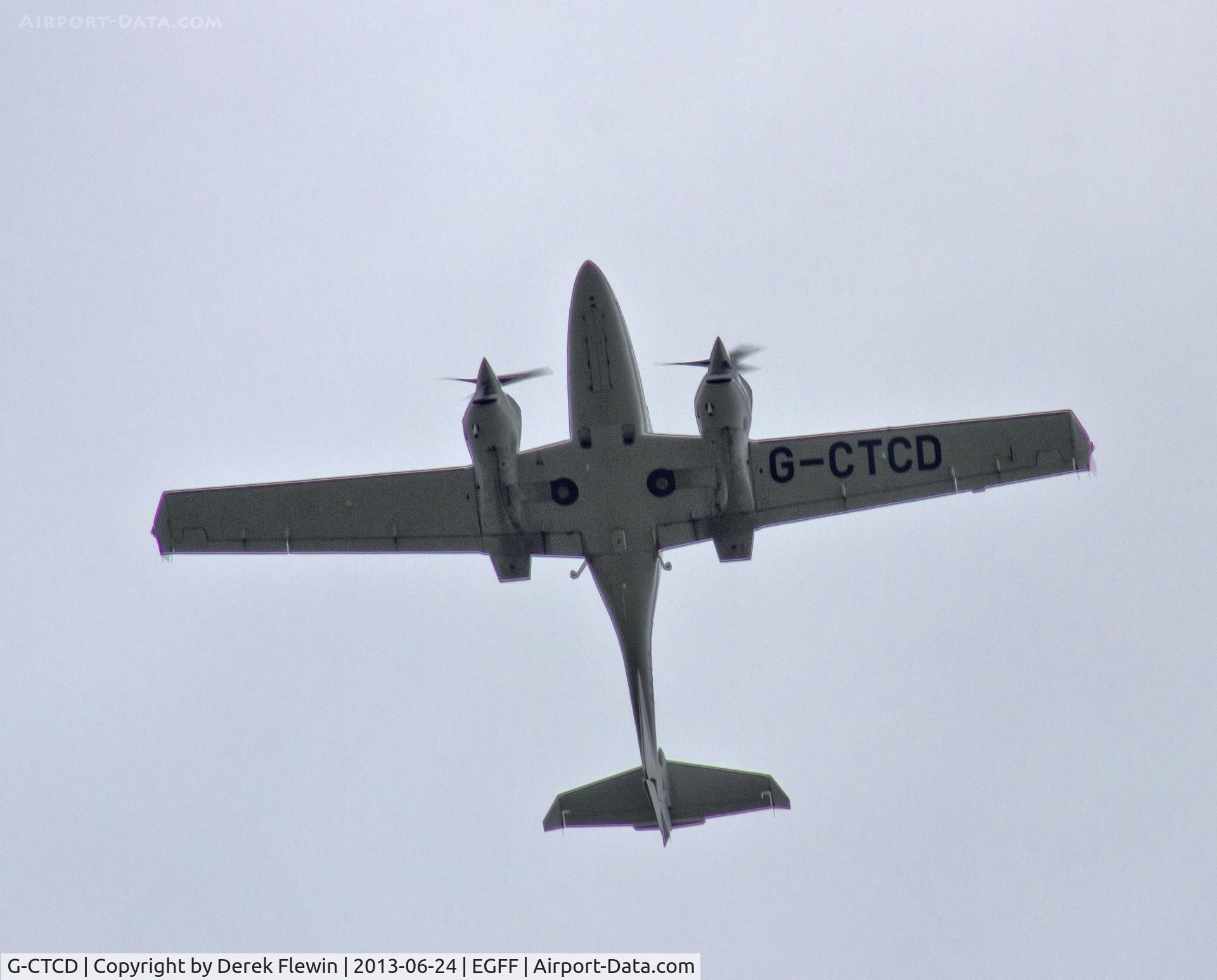 G-CTCD, 2005 Diamond DA-42 Twin Star C/N 42.079, Twinstar, go-round, departed to Bournemouth.