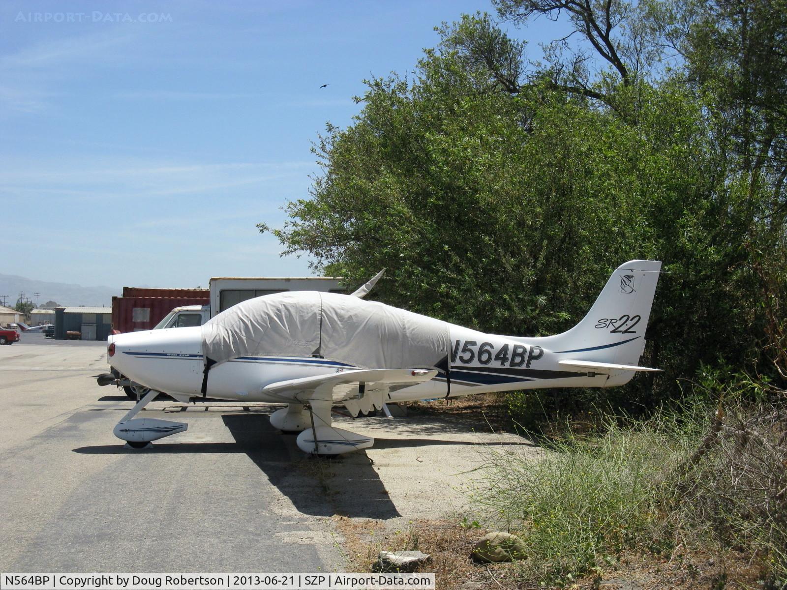N564BP, 2001 Cirrus SR22 C/N 0135, 2001 Cirrus SR22, Continental IO-550-N 300 Hp, CS prop off for maintenance (also downs the airplane).