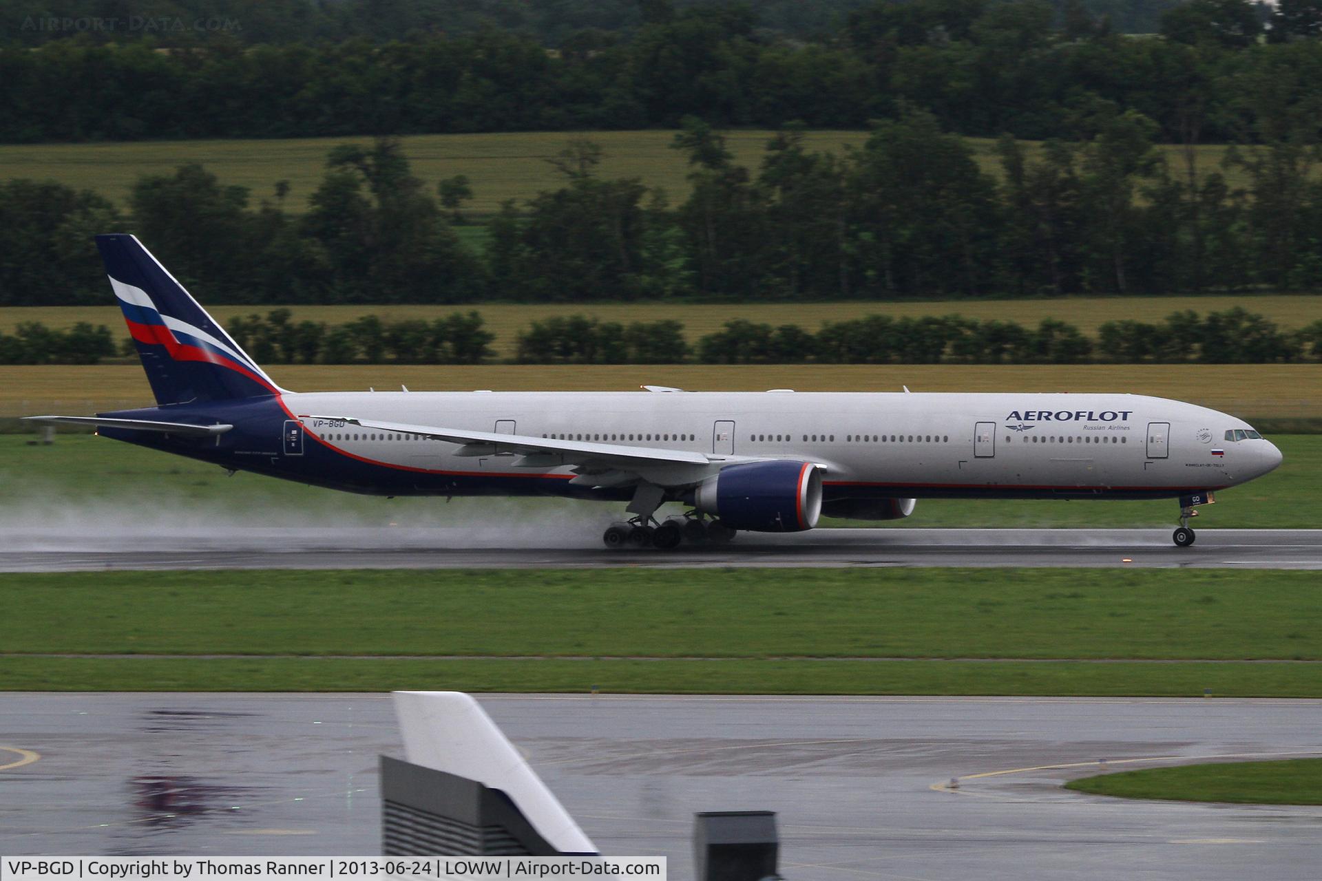 VP-BGD, 2013 Boeing 777-3M0/ER C/N 41681, Aeroflot Boeing 777