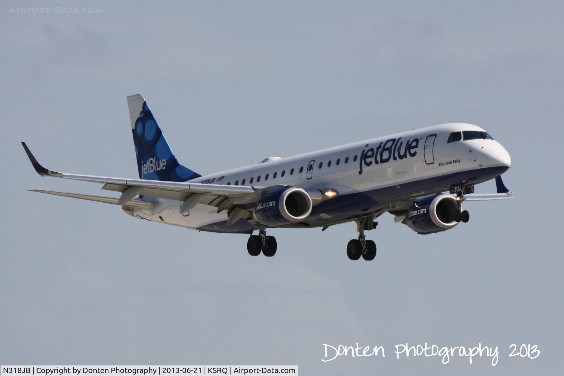 N318JB, 2010 Embraer ERJ-190-100 IGW 190AR C/N 19000364, JetBlue Flight 163 (N318JB) 