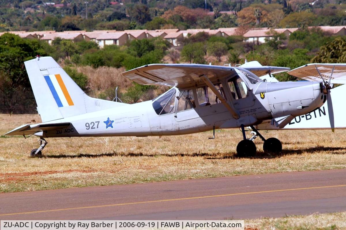 ZU-ADC, Aermacchi AM-3C Bosbok C/N 2008, Aermacchi AM.3CM Bosbok [2008] Pretoria-Wonderboom~ZS 19/09/2006. Displayed in former military marks of 927.