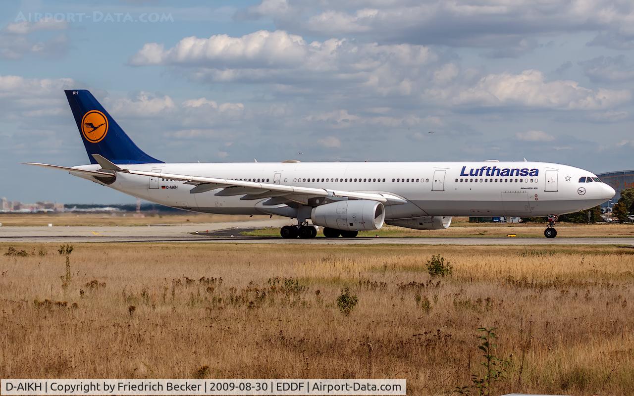 D-AIKH, 2005 Airbus A330-343X C/N 648, departure via RW18W