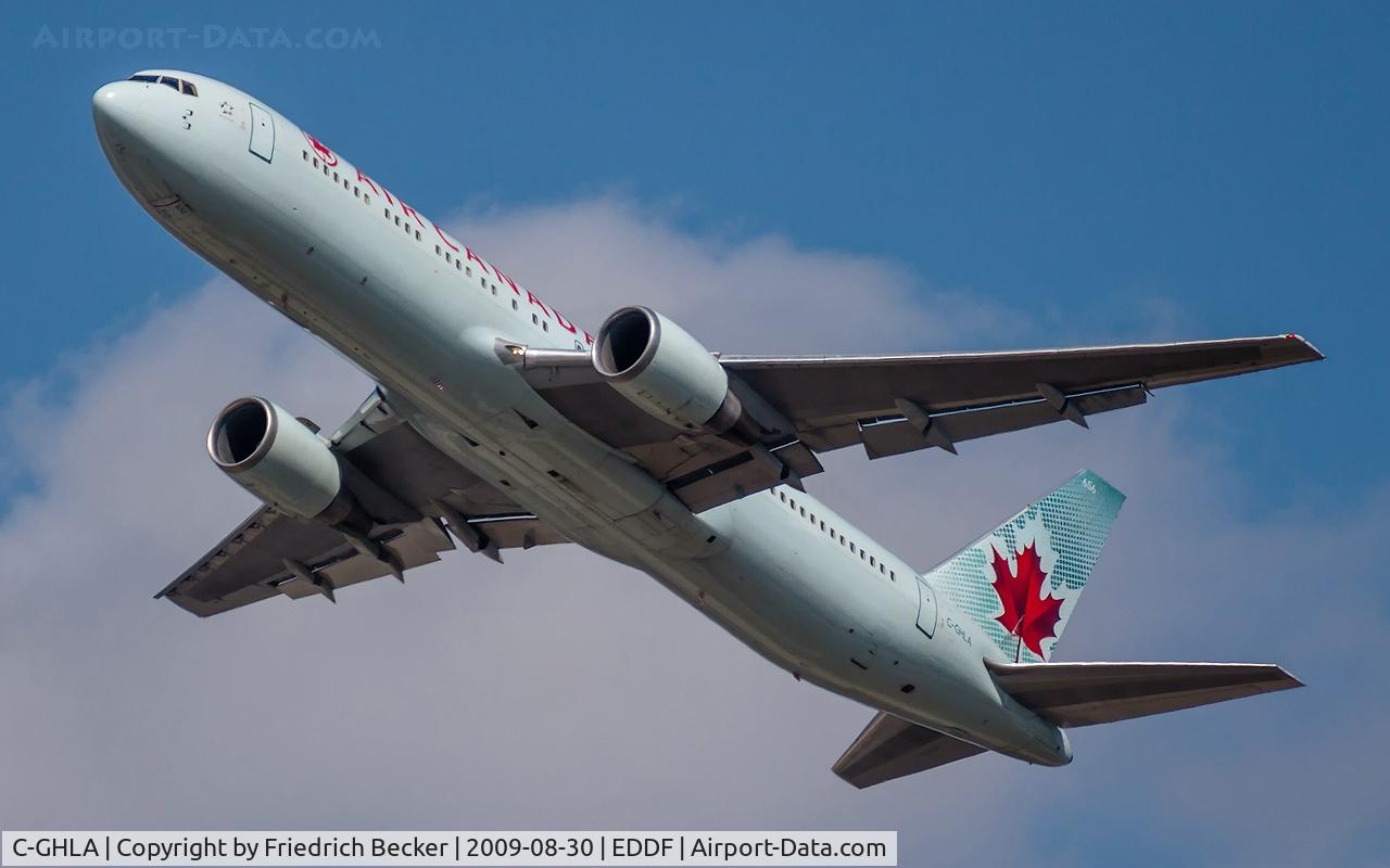 C-GHLA, 1992 Boeing 767-35H C/N 26387, departure from Frankfurt