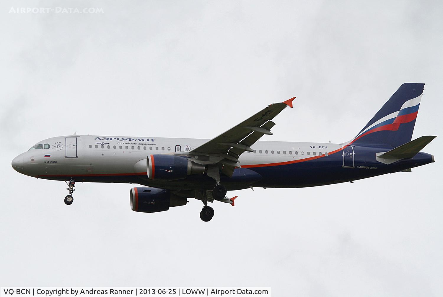 VQ-BCN, 2009 Airbus A320-214 C/N 3954, Aeroflot Airbus A320