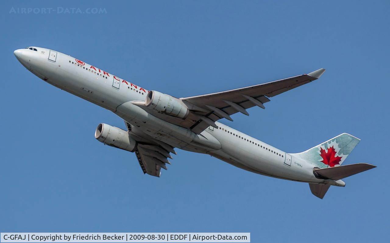 C-GFAJ, 1999 Airbus A330-343X C/N 0284, departure from Frankfurt
