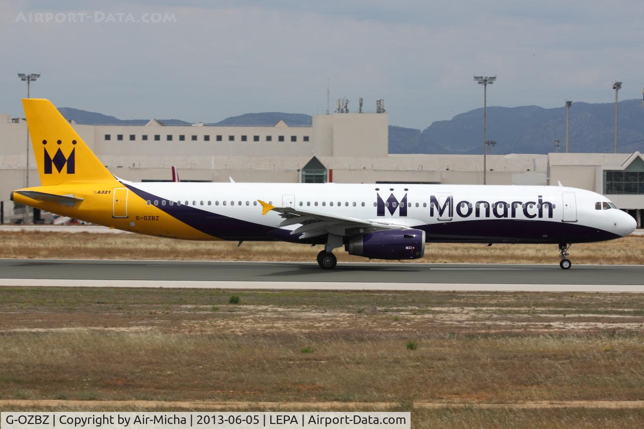 G-OZBZ, 2001 Airbus A321-231 C/N 1421, Monarch Airlines