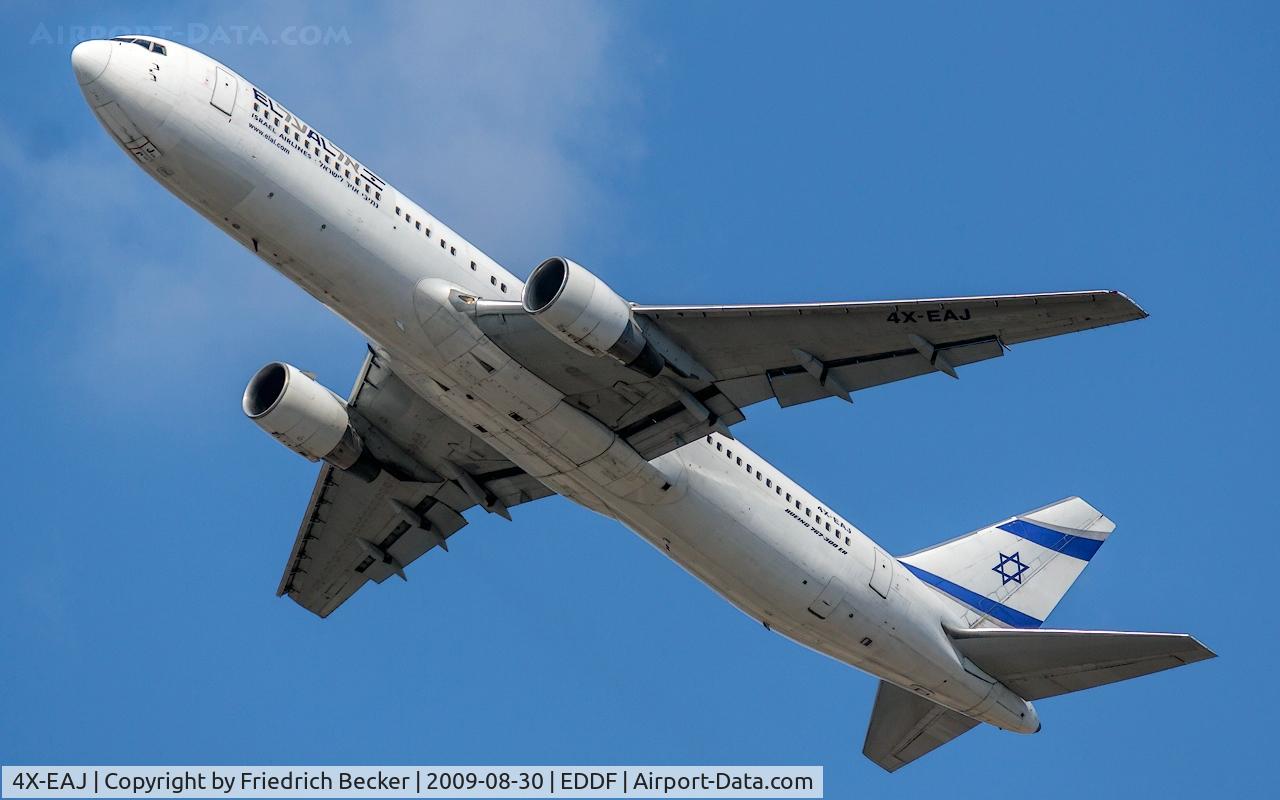 4X-EAJ, 1991 Boeing 767-330/ER C/N 25208/381, departure from Frankfurt