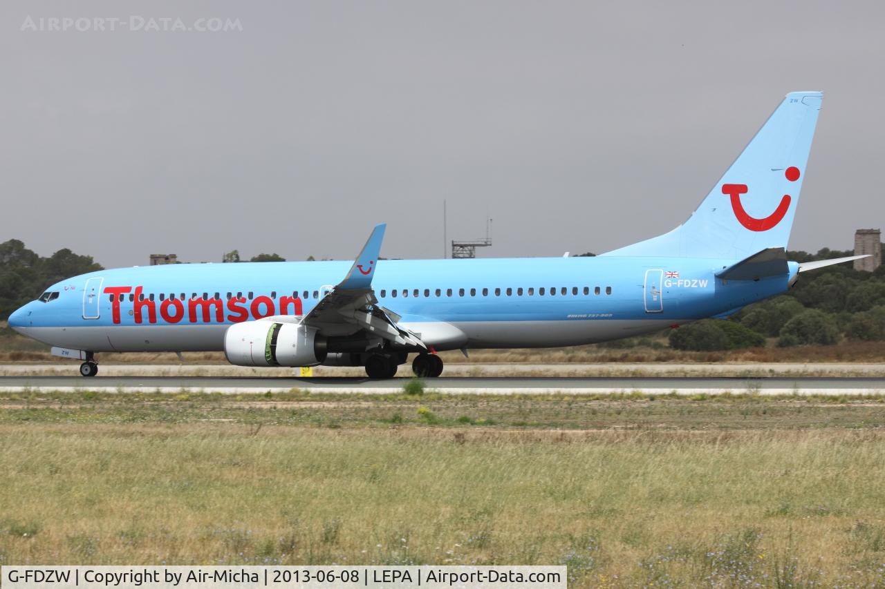 G-FDZW, 2011 Boeing 737-8K5 C/N 37254, Thomson Airways