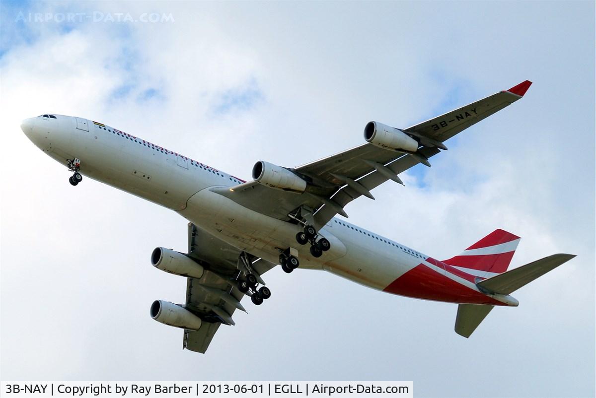 3B-NAY, 1996 Airbus A340-313 C/N 152, Airbus A340-313X [152] (Air Mauritius) Home~G 01/06/2013