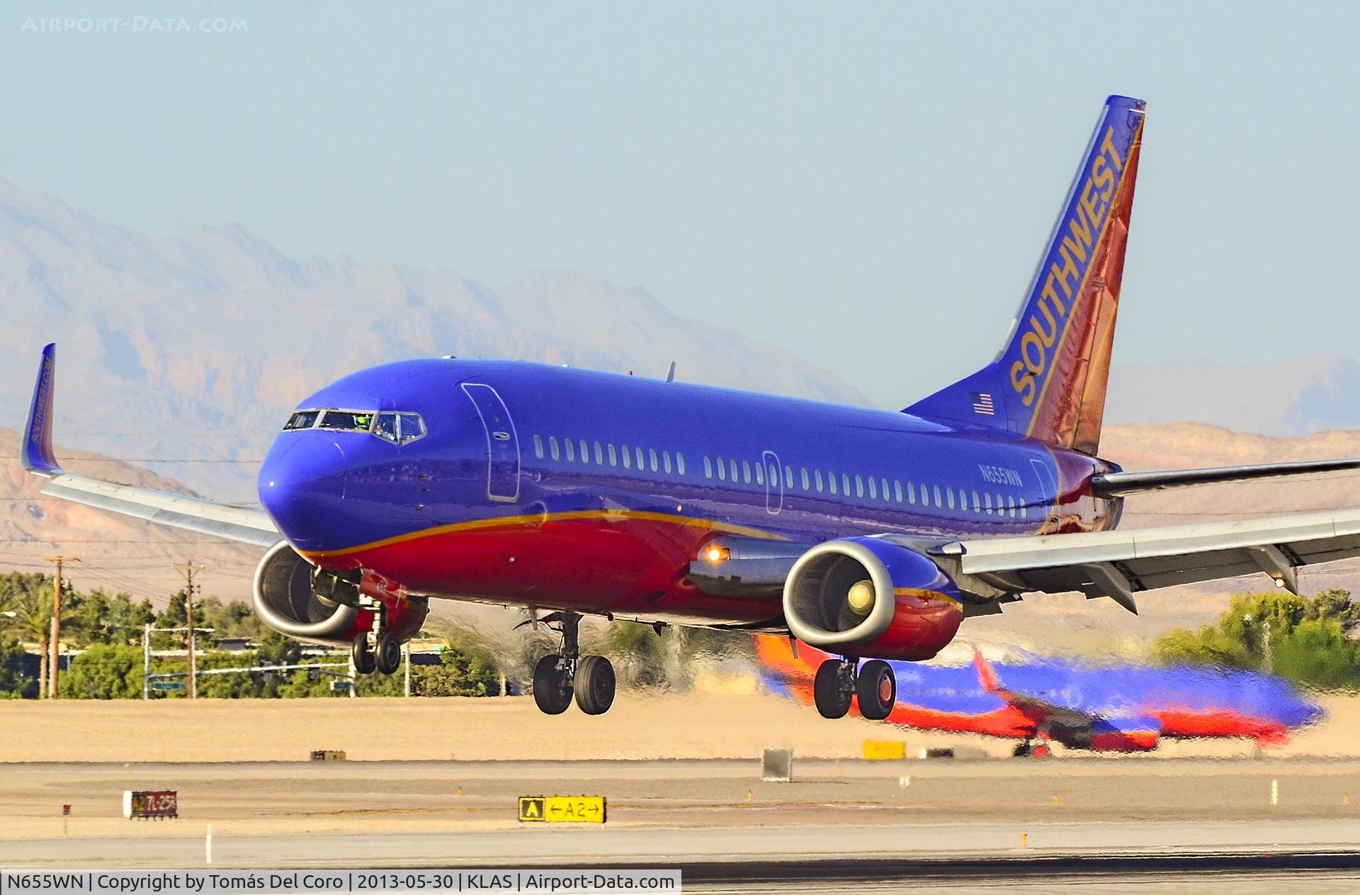 N655WN, 1997 Boeing 737-3H4 C/N 28400, N655WN  Southwest Airlines Boeing 737-3H4 (cn 28400/2931)

McCarran International Airport (KLAS)
Las Vegas, Nevada
TDelCoro
May 30, 2013