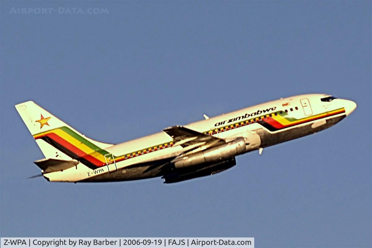 Z-WPA, 1986 Boeing 737-2N0 C/N 23677, Z-WPA   Boeing 737-2N0 [23677] (Air Zimbabwe) Johannesburg Int~ZS 19/09/2006