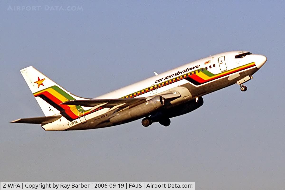 Z-WPA, 1986 Boeing 737-2N0 C/N 23677, Z-WPA   Boeing 737-2N0 [23677] (Air Zimbabwe) Johannesburg Int~ZS 19/09/2006