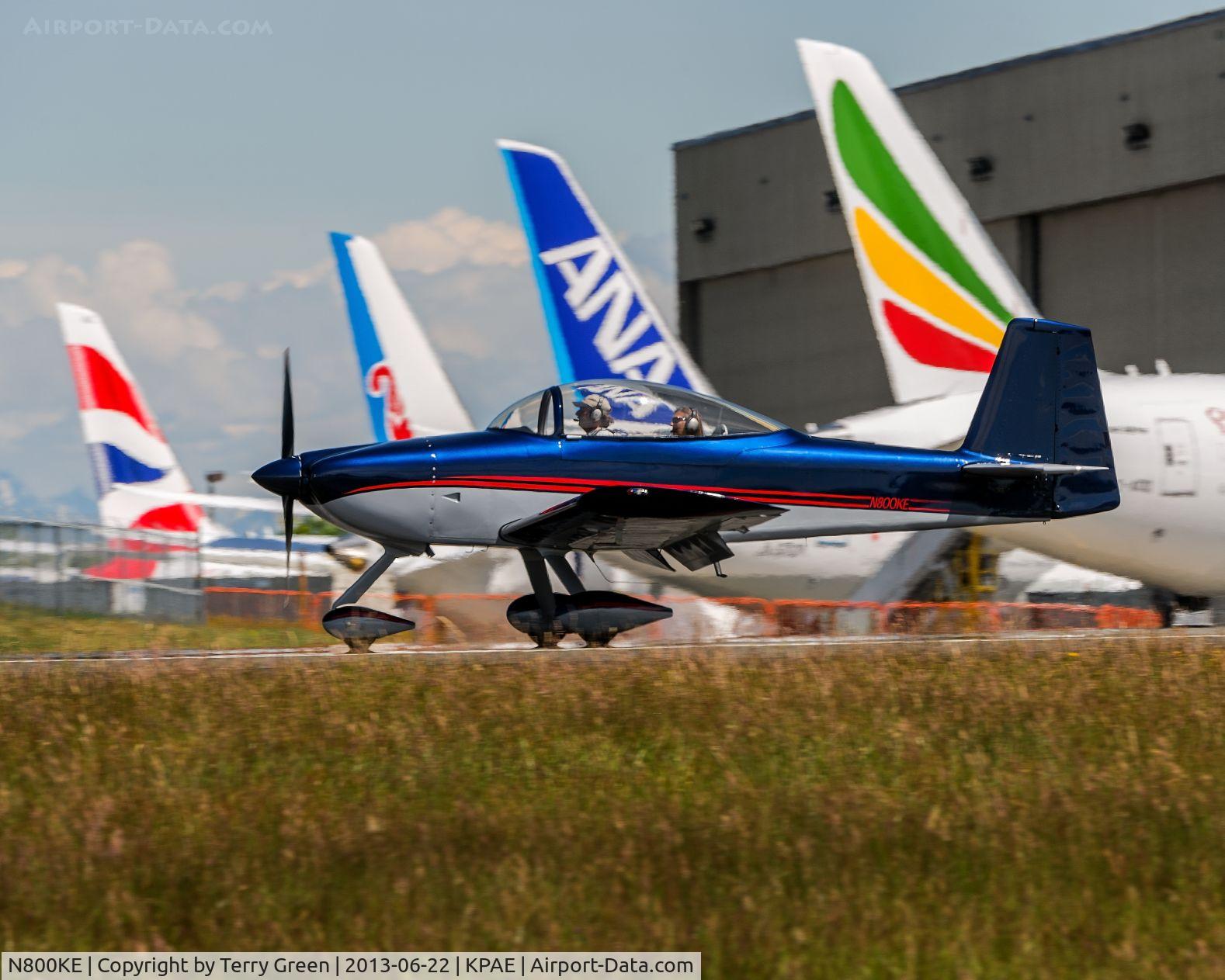 N800KE, 2008 Vans RV-8A C/N 82281, Landing 34L @ KPAE