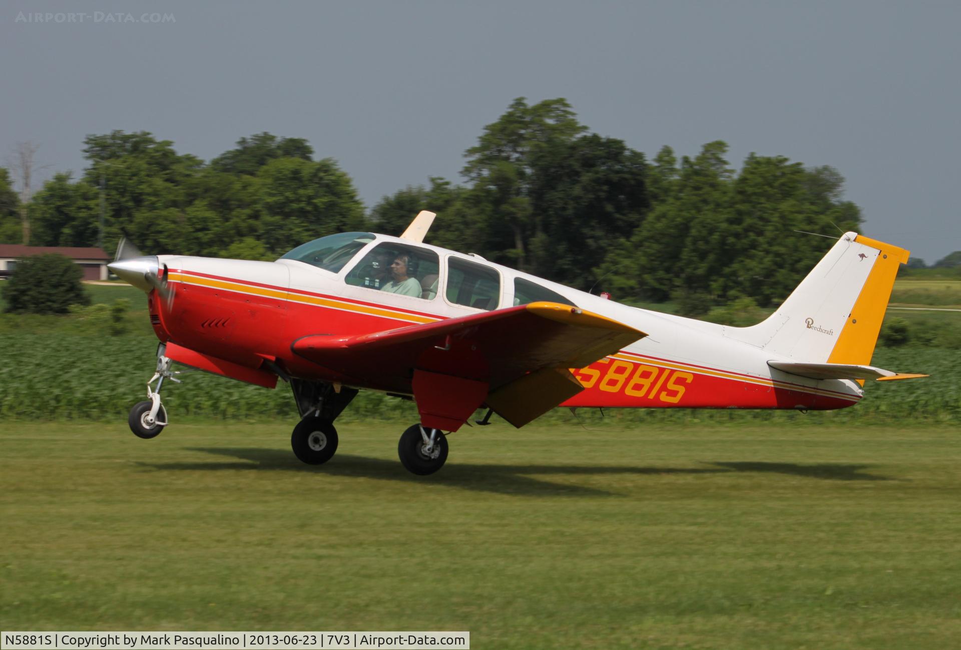 N5881S, 1965 Beech 35-C33 Debonair C/N CD-839, Beech C33