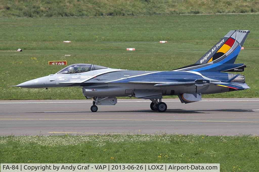 FA-84, 1980 SABCA F-16AM Fighting Falcon C/N 6H-84, Belgian AF F-16