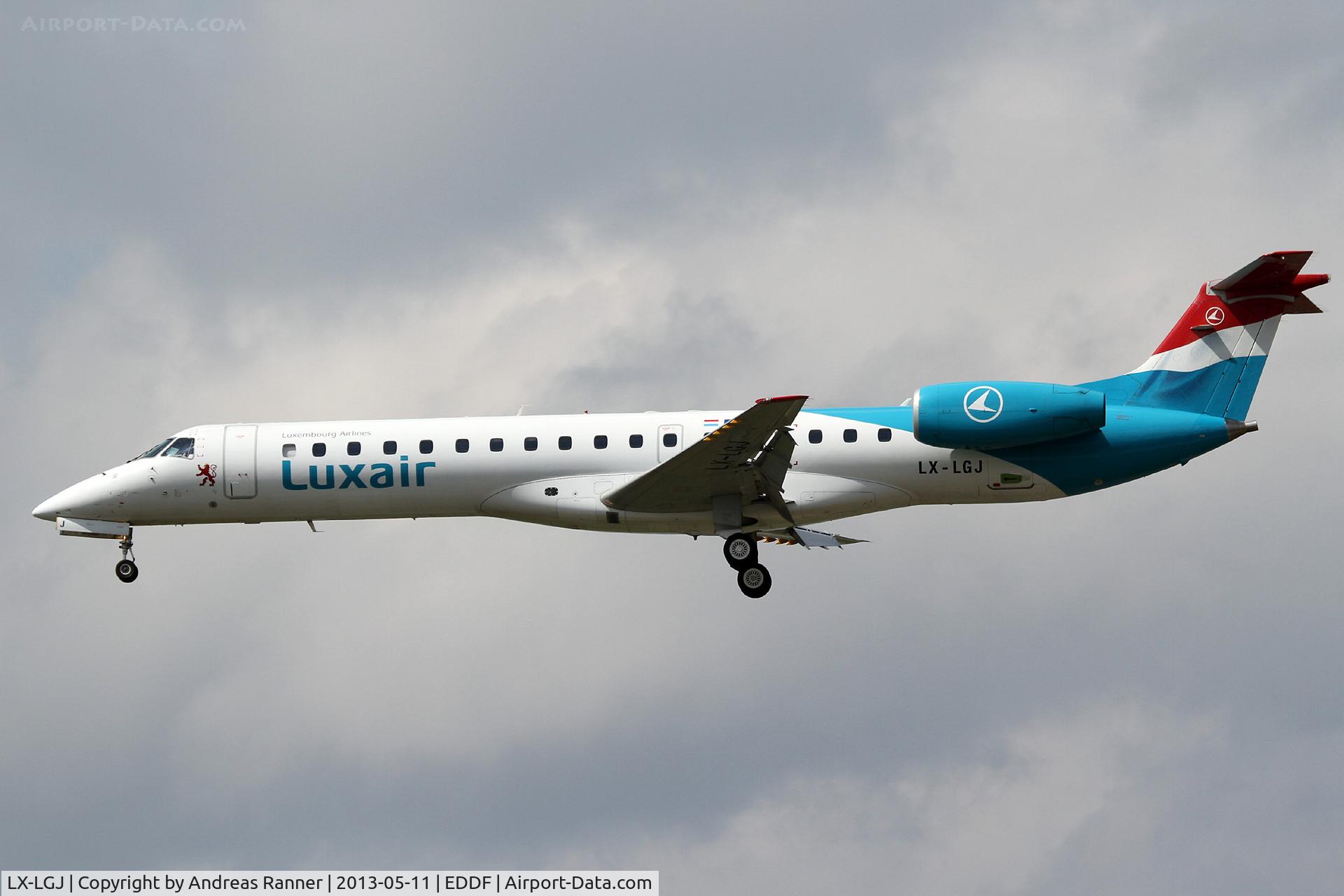 LX-LGJ, 2001 Embraer EMB-145LU (ERJ-145LU) C/N 145395, Luxair Embraer 145