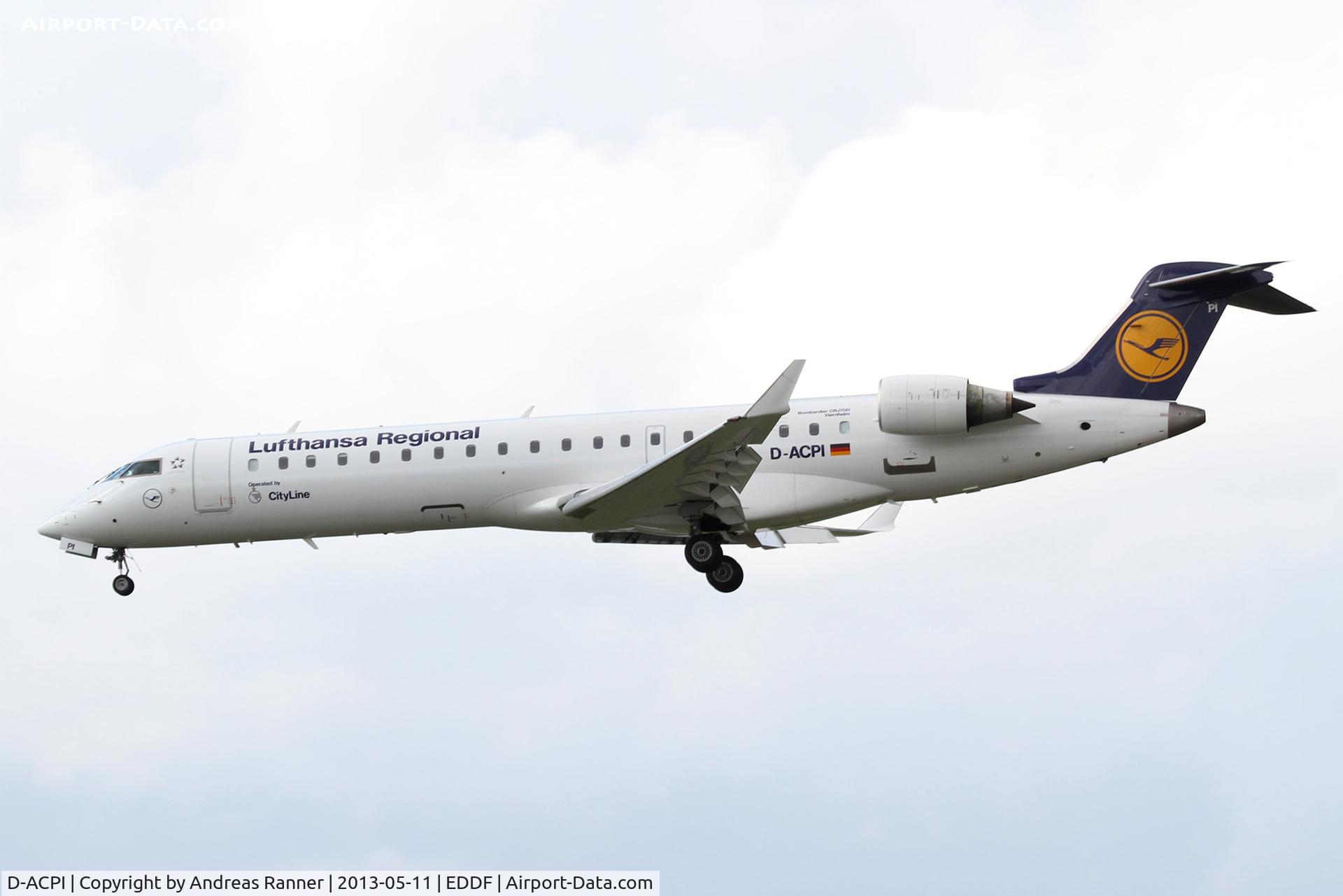 D-ACPI, 2002 Canadair CRJ-701ER (CL-600-2C10) Regional Jet C/N 10046, Lufthansa CityLine CRJ700