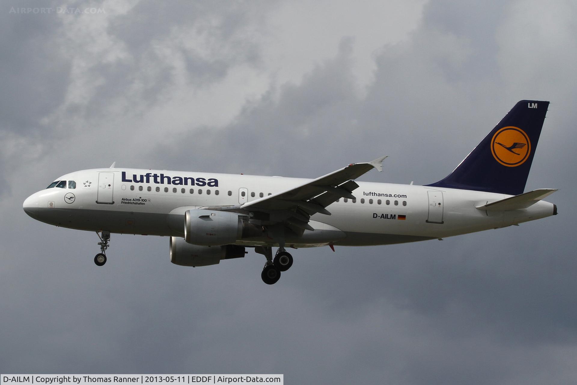D-AILM, 1997 Airbus A319-114 C/N 694, Lufthansa Airbus A319