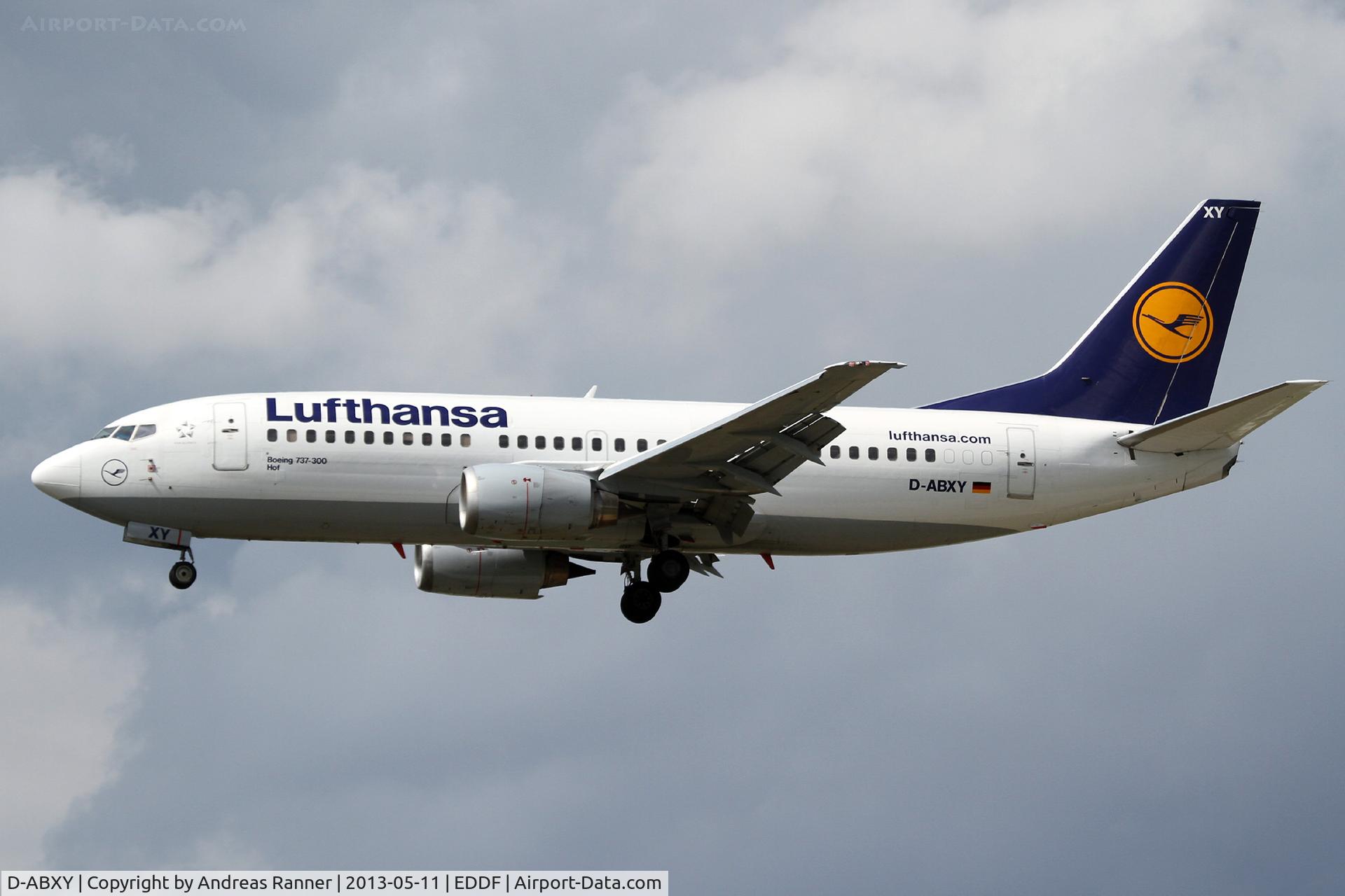 D-ABXY, 1989 Boeing 737-330 C/N 24563, Lufthansa Boeing 737