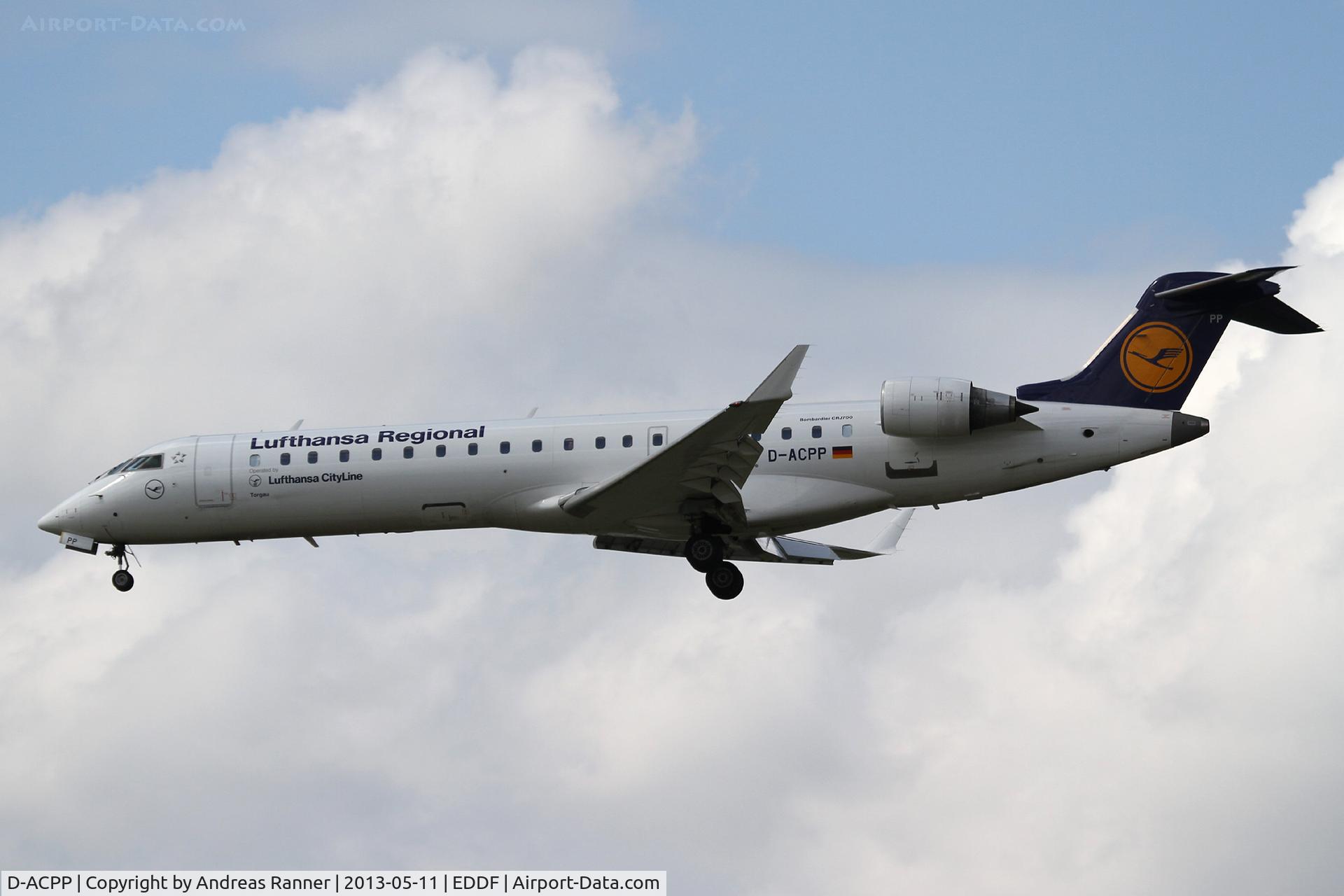 D-ACPP, 2003 Bombardier CRJ-701ER (CL-600-2C10) Regional Jet C/N 10086, Lufthansa CityLine CRJ-700