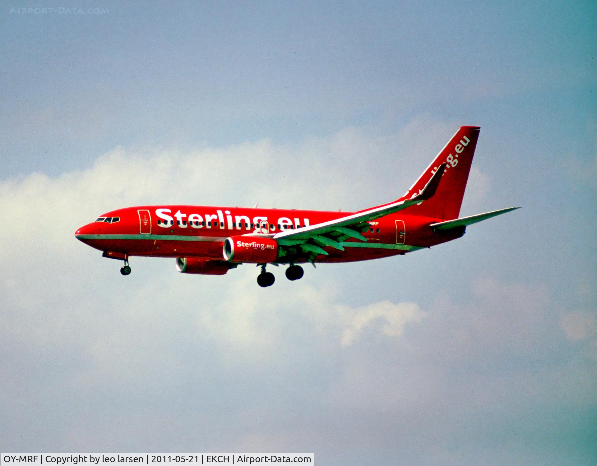 OY-MRF, 1999 Boeing 737-7L9 C/N 28009, App to R-22L Copenhagen Kastrup 21.5.11