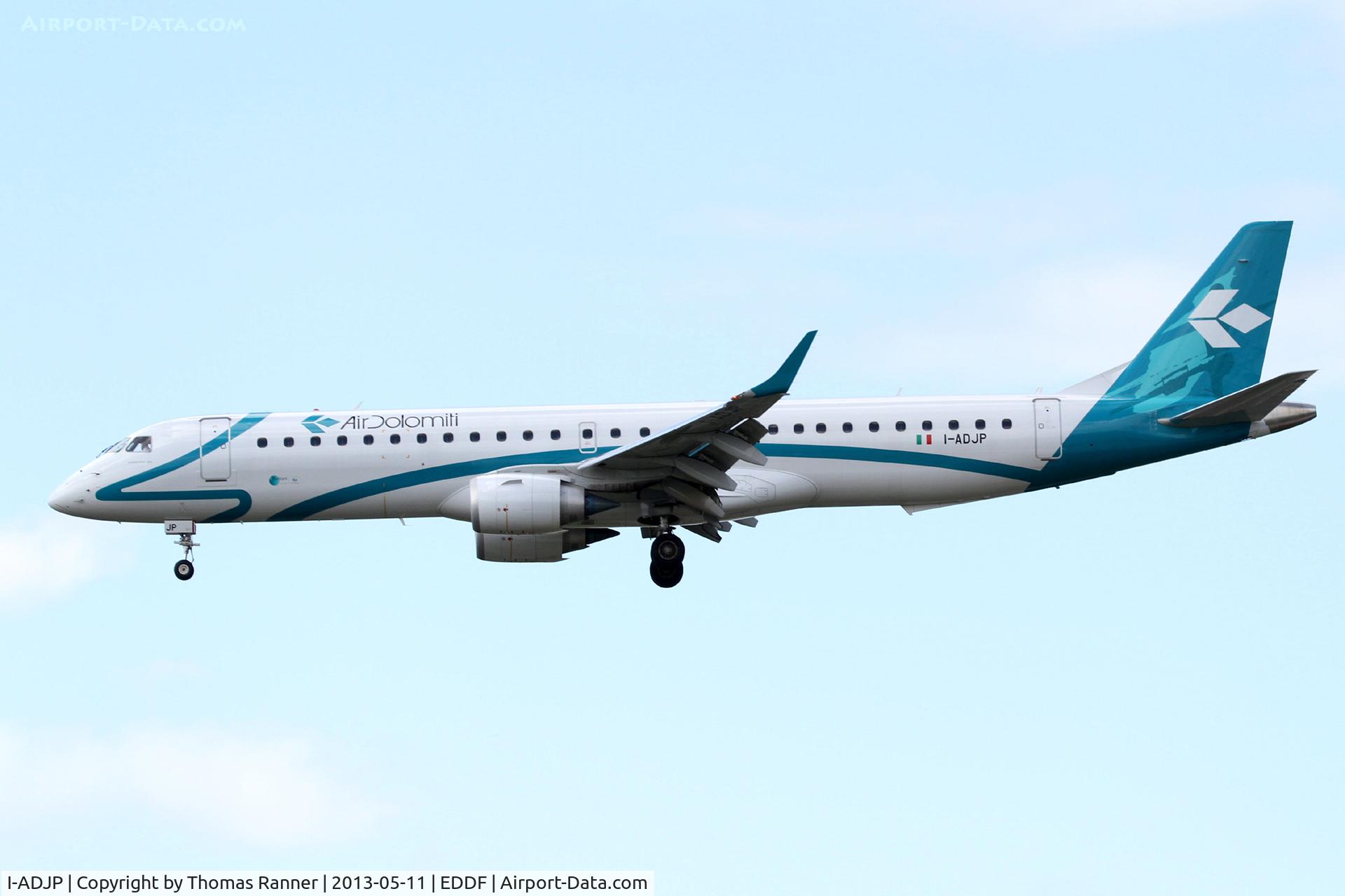 I-ADJP, 2012 Embraer 195LR (ERJ-190-200LR) C/N 19000578, Air Dolomiti Embraer 190