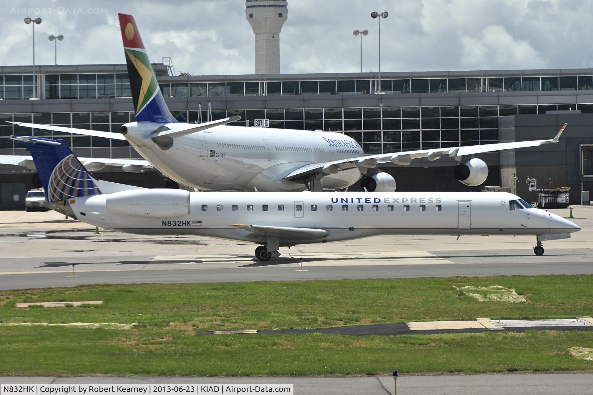 N832HK, 2003 Embraer ERJ-145LR (EMB-145LR) C/N 145771, Taxiing out for departure