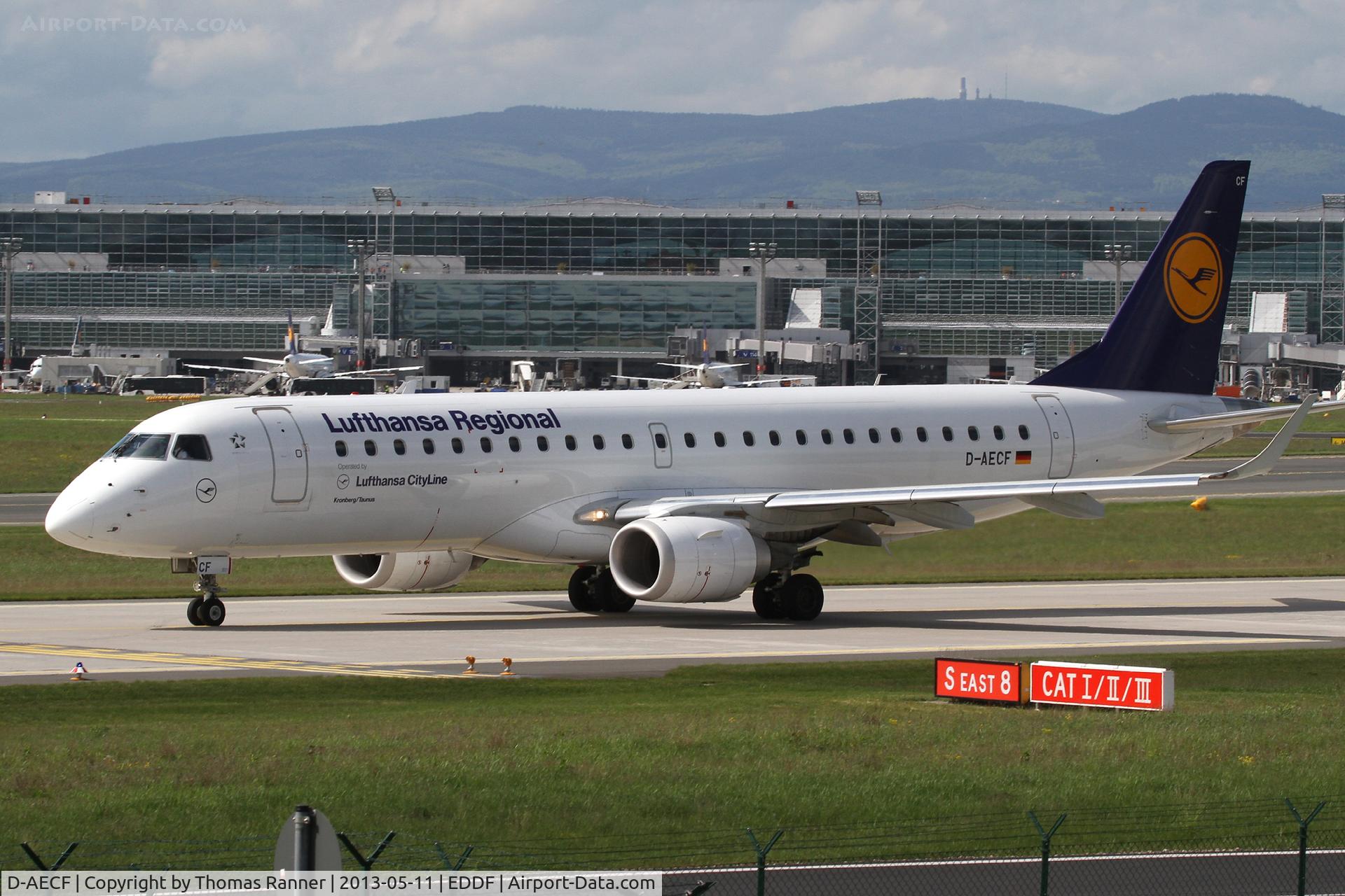 D-AECF, 2010 Embraer 190LR (ERJ-190-100LR) C/N 19000359, Lufthansa CityLine Embraer 190