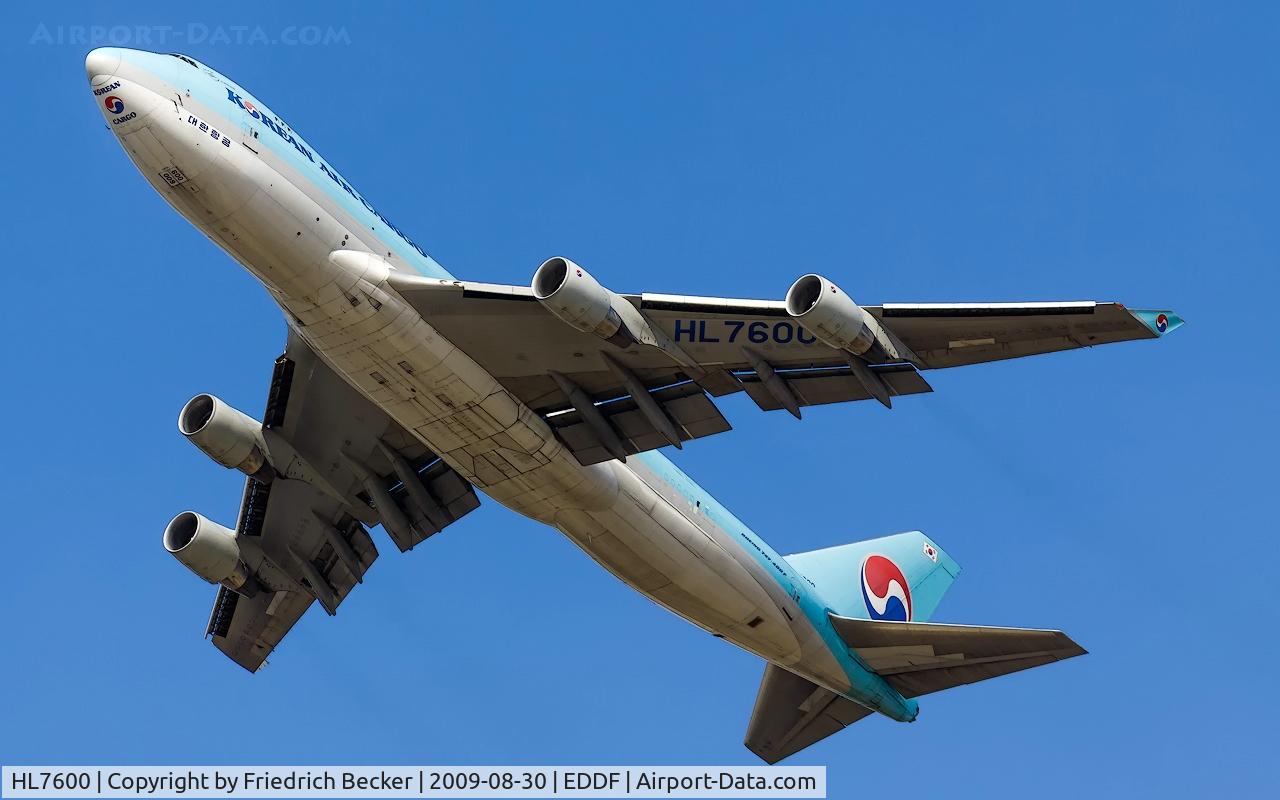 HL7600, 2004 Boeing 747-4B5F/SCD C/N 33945, departure from Frankfurt