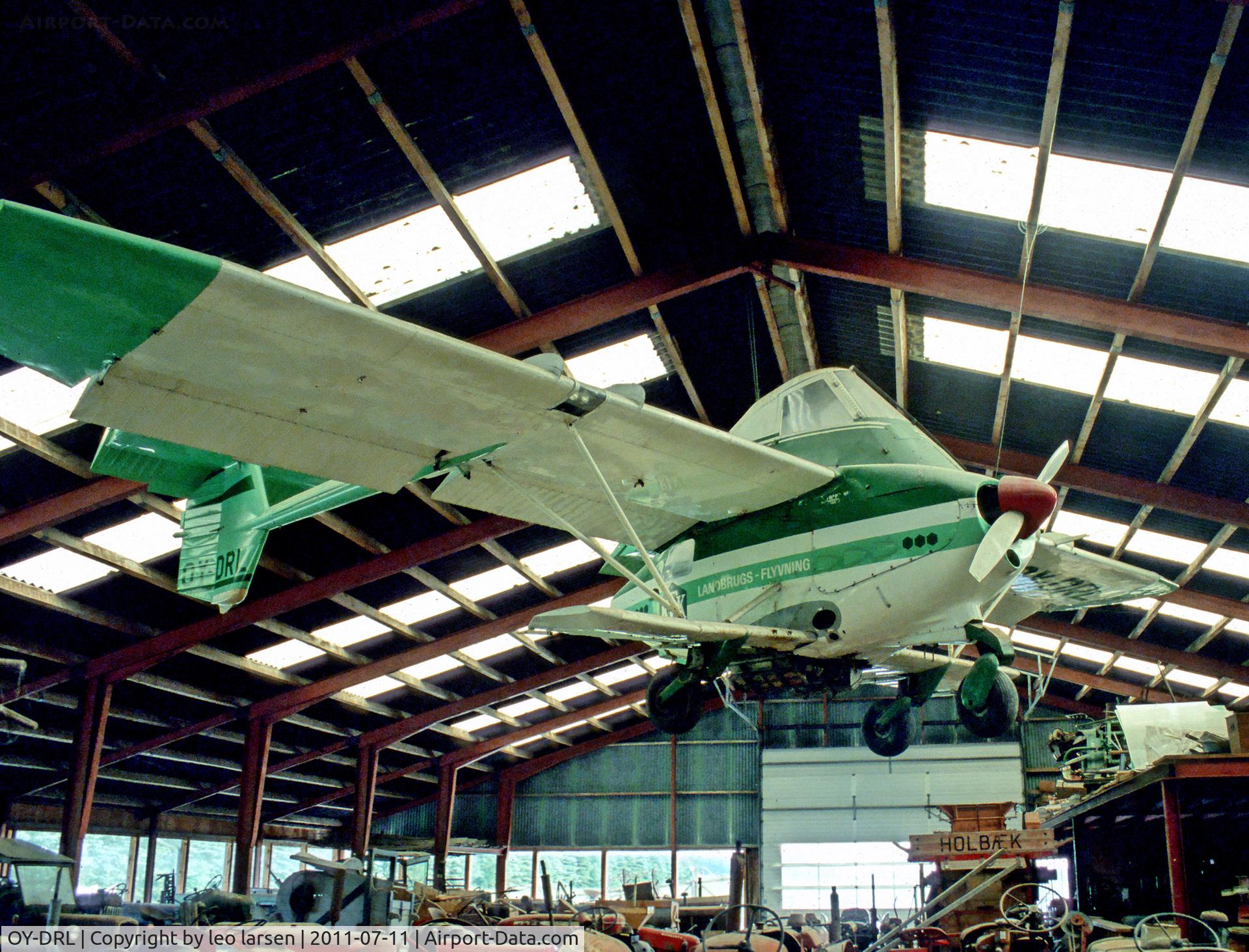 OY-DRL, 1971 Transavia PL-12 Airtruk C/N 1135, Off Airport Mors  Denmark 11.7.11