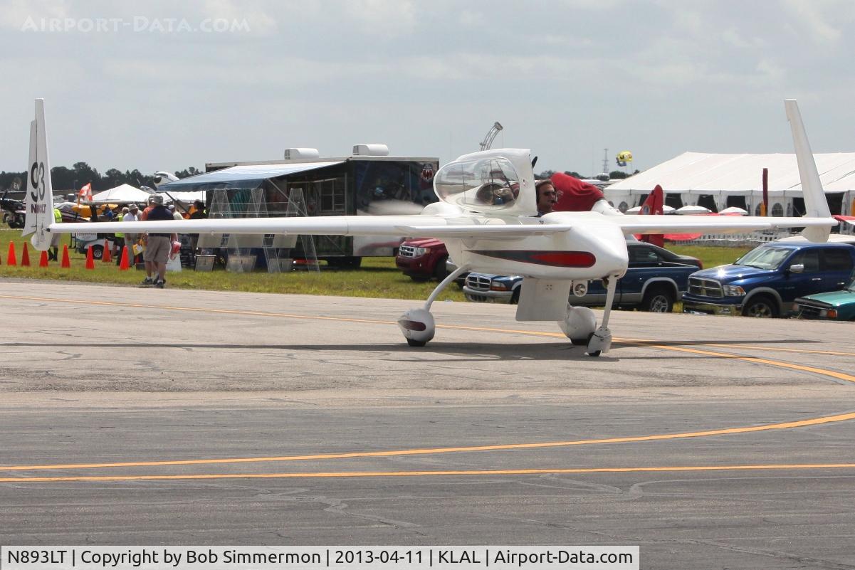 N893LT, 1996 Rutan Long-EZ C/N 1870L, Arriving at Sun N Fun 2013 - Lakeland, FL