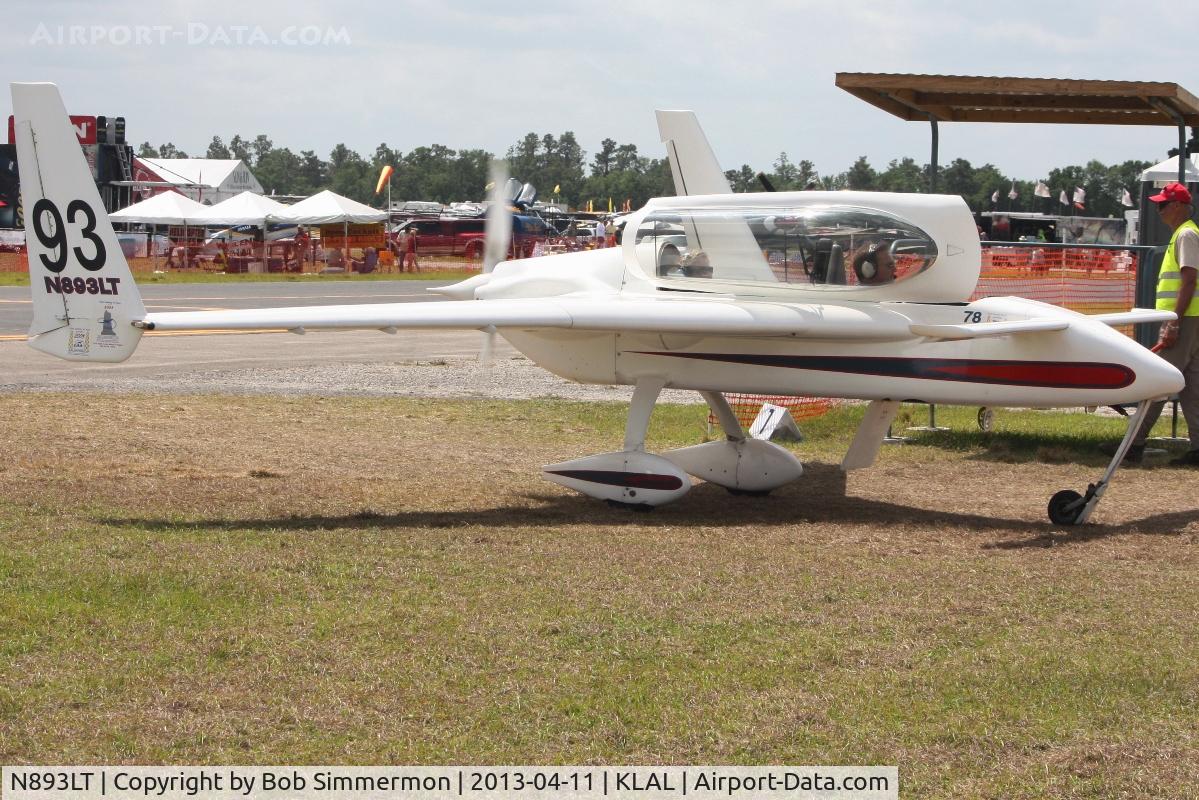 N893LT, 1996 Rutan Long-EZ C/N 1870L, Arriving at Sun N Fun 2013 - Lakeland, FL