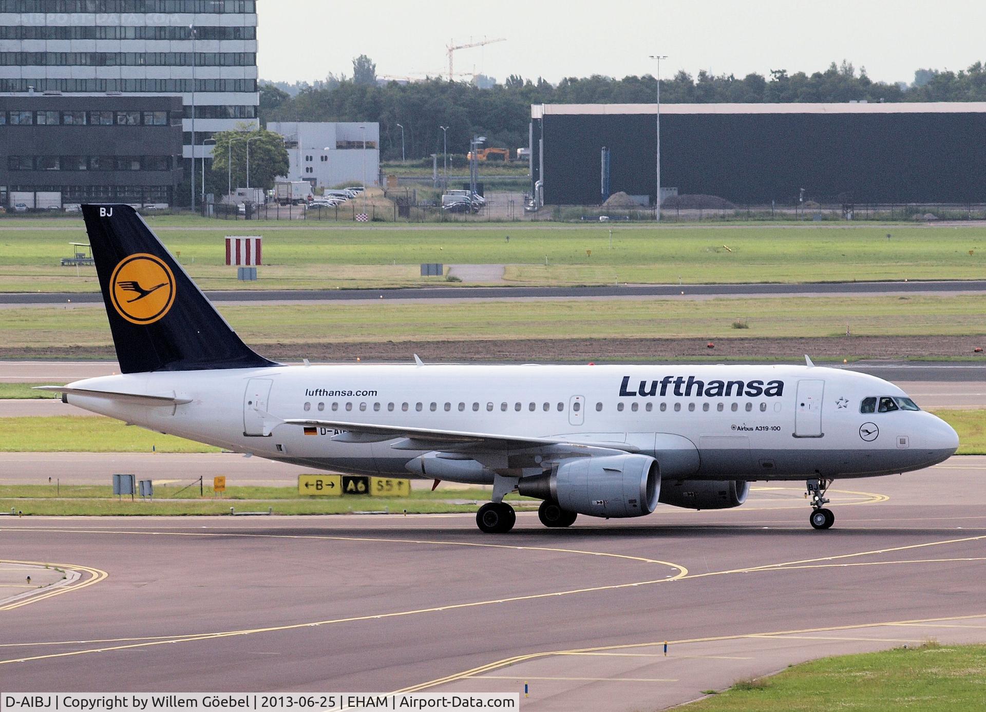 D-AIBJ, 2012 Airbus A319-112 C/N 5293, Arrival on Schiphol Airport