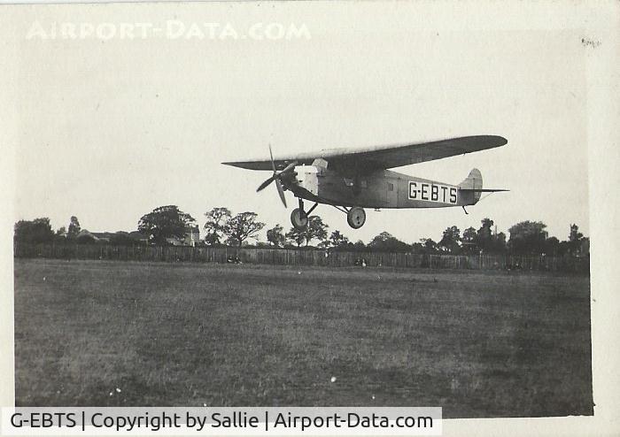 G-EBTS, 1927 Fokker F-VIIA C/N 4953, My grandfather's photos